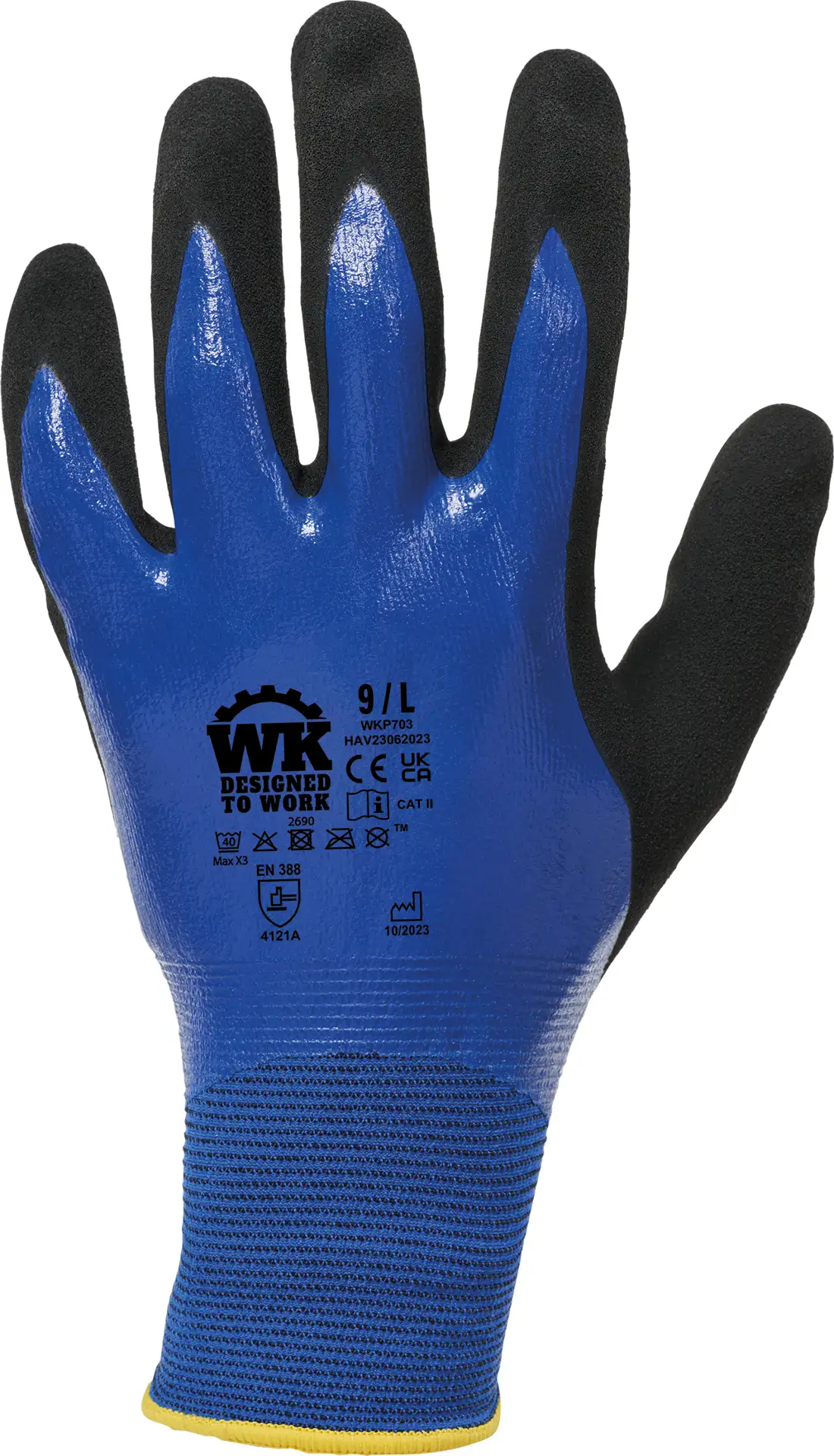 kariban-WKP703-workwear-naesseschutz-handschuhe-royalblue-front-3 Kariban Workwear Nässeschutz-Handschuhe
