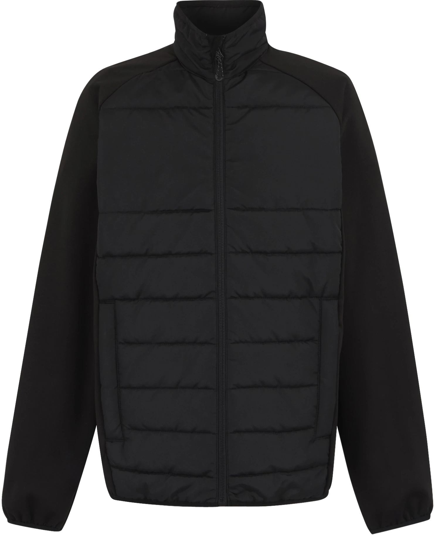 regatta-tra590-essential-hyprid-jacket-black-front-2 Regatta Essential Hybrid Jacket