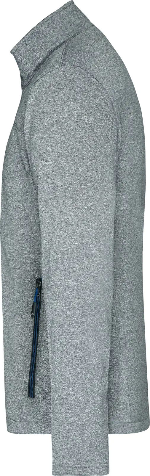 jn1148-mens-softshell-jacket-darkmelange-royal-left-4 James & Nicholson Men's Softshell Jacket