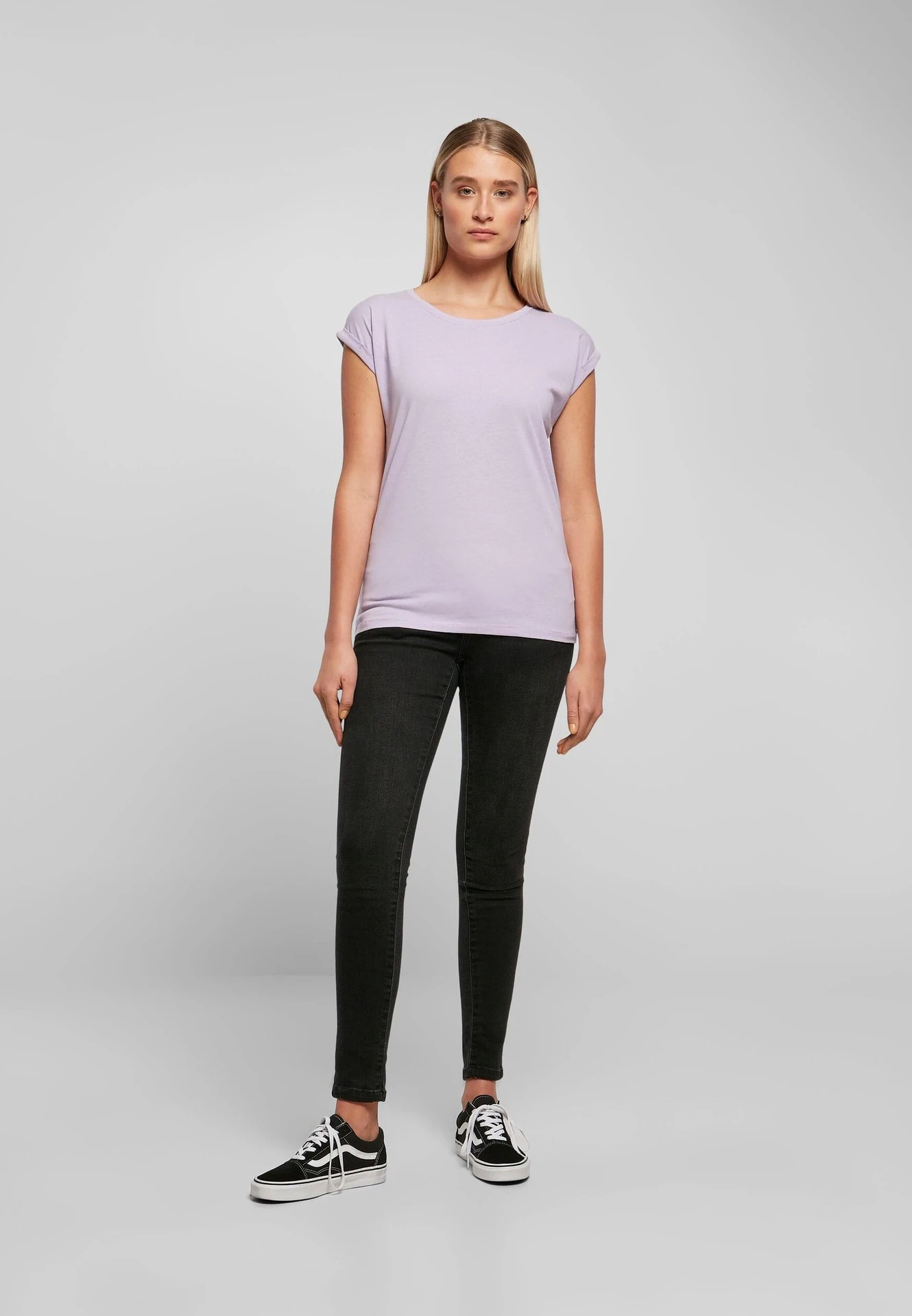 Build Your Brand Ladies Extended Shoulder Tee