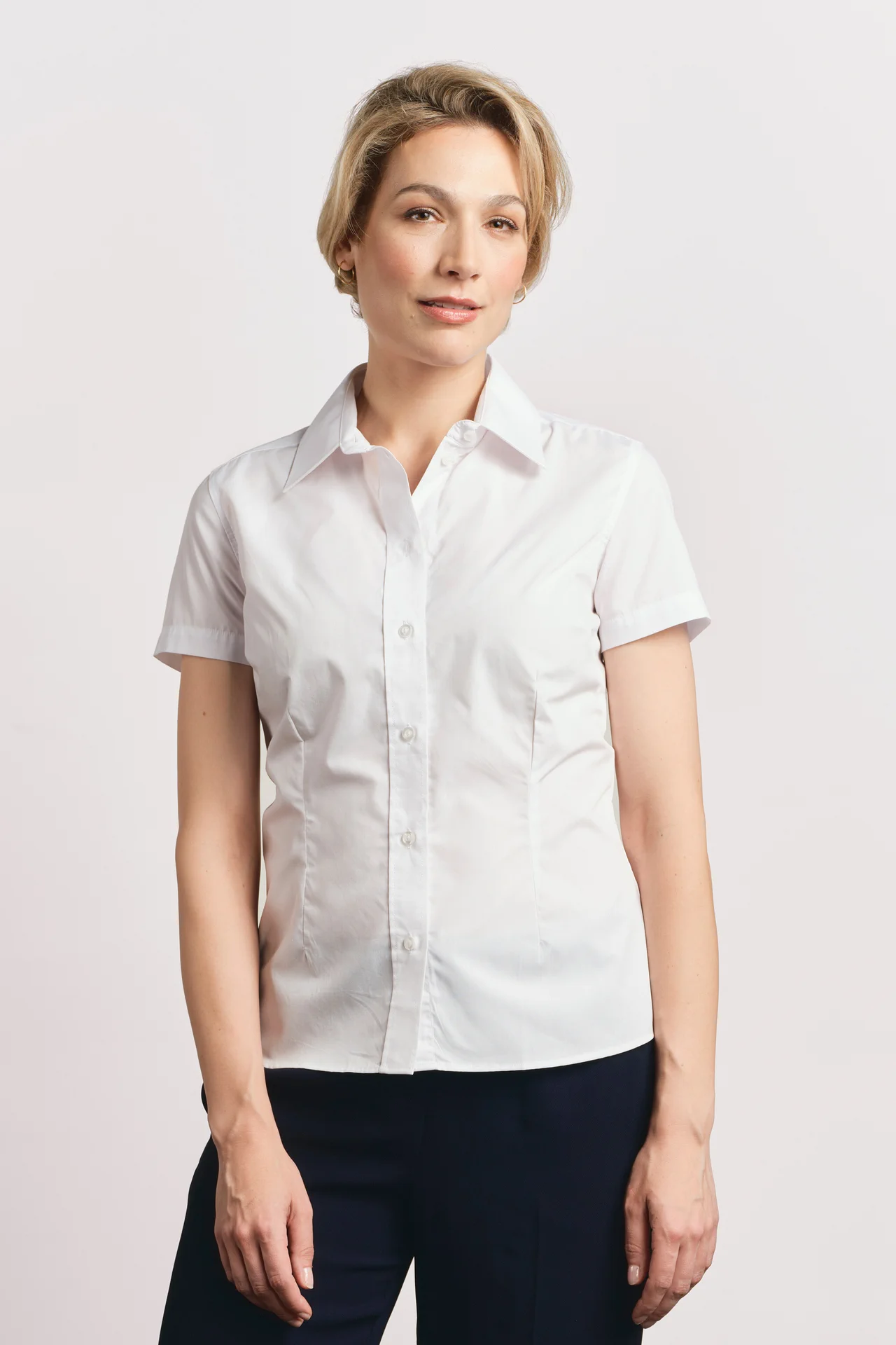 Promodoro Women´s Poplin Shirt Short Sleeve