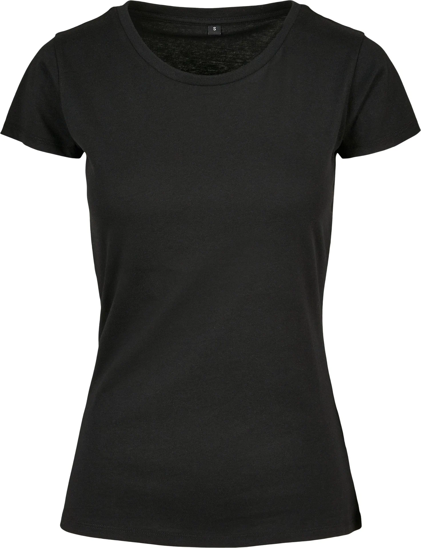 BYB-BB012-ladies-basic-t-shirt-black-front-4 Build Your Brand Ladies Basic Tee