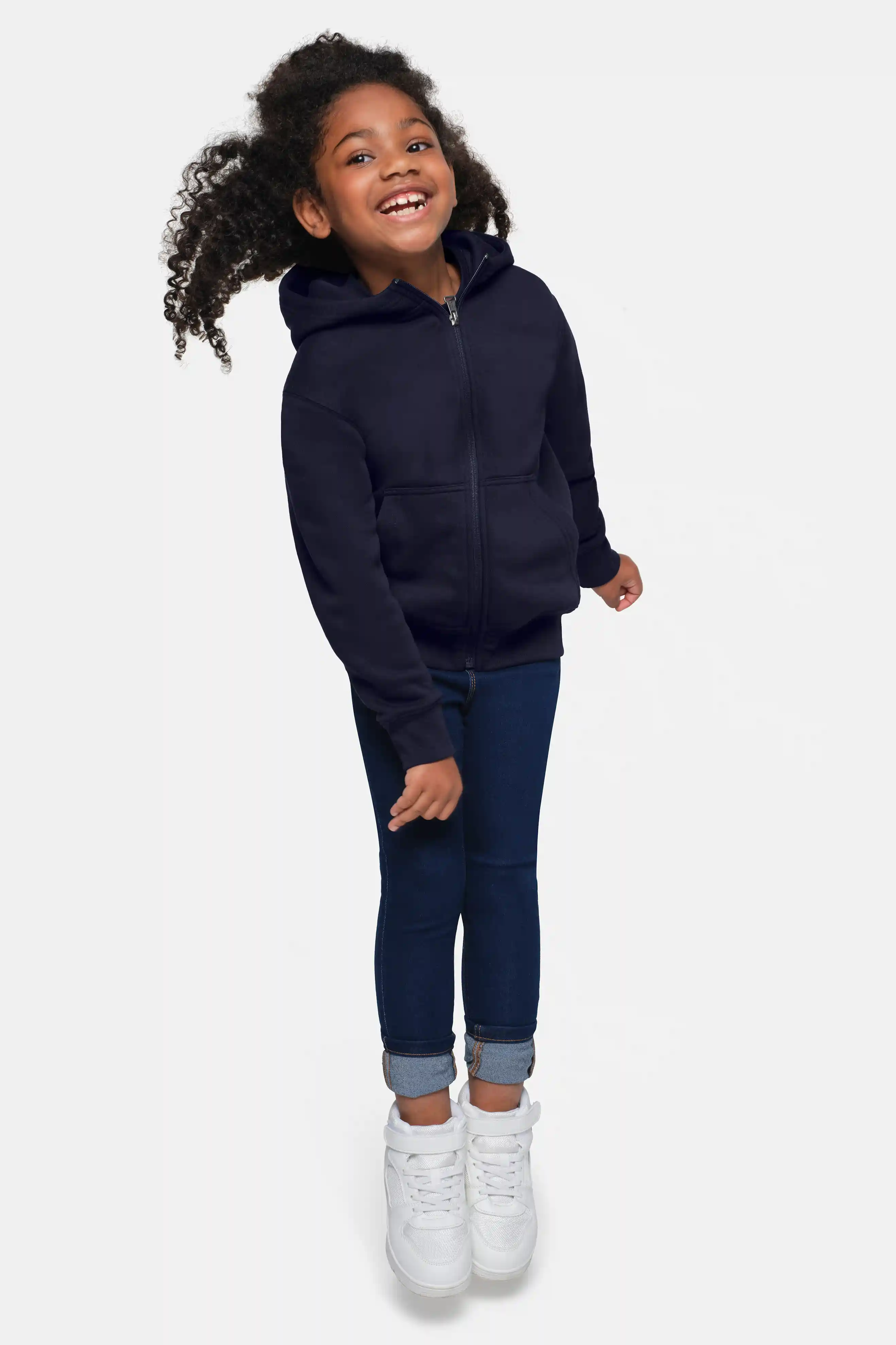 HAKRO Kinder Kapuzen-Sweatjacke 565 Bio-Baumwolle