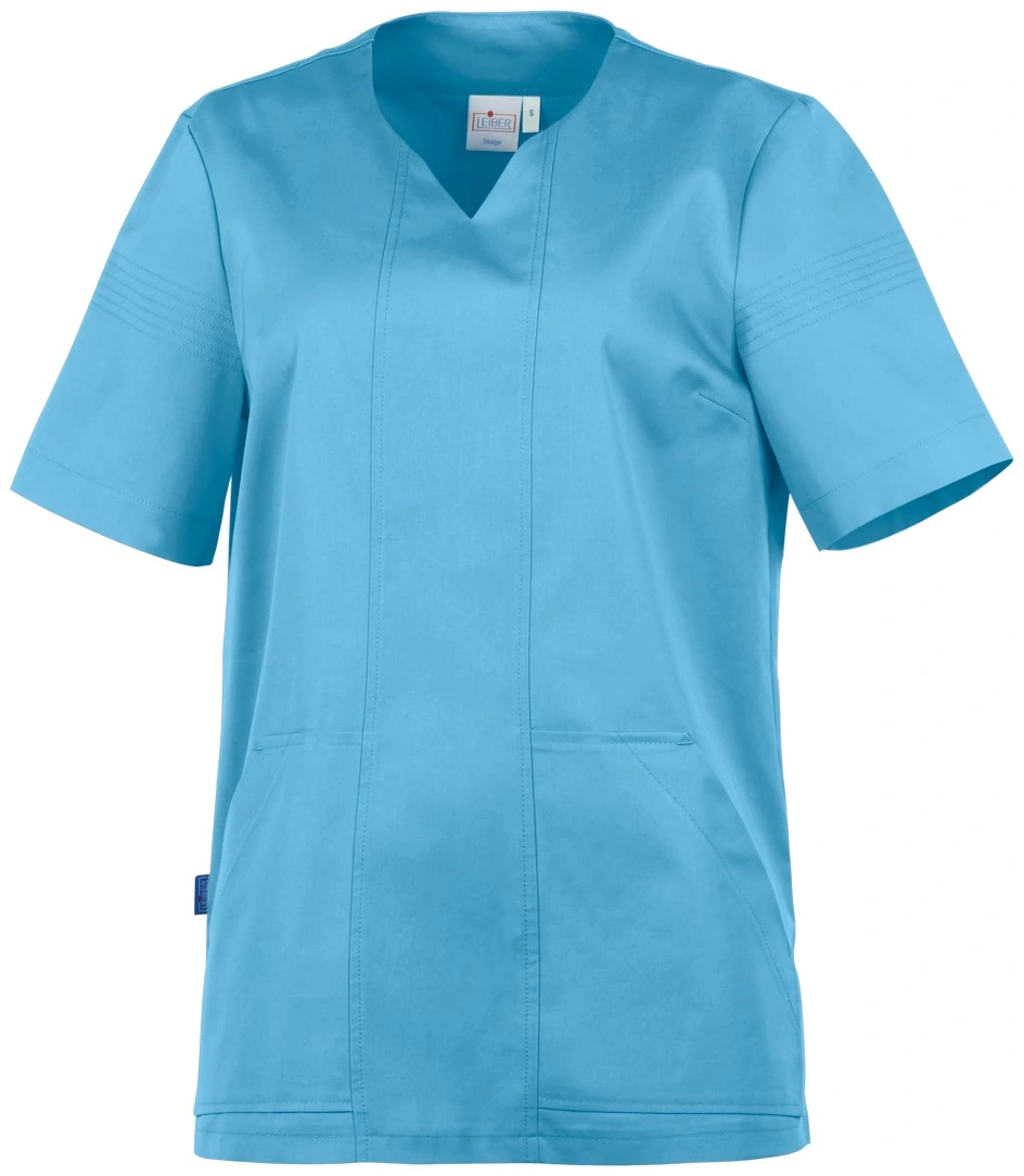 leiber-08-1361-schlupfkasack-kurzarm-tuerkis-front-4 Leiber Damen-Schlupfkasack kurzarm 08/1361