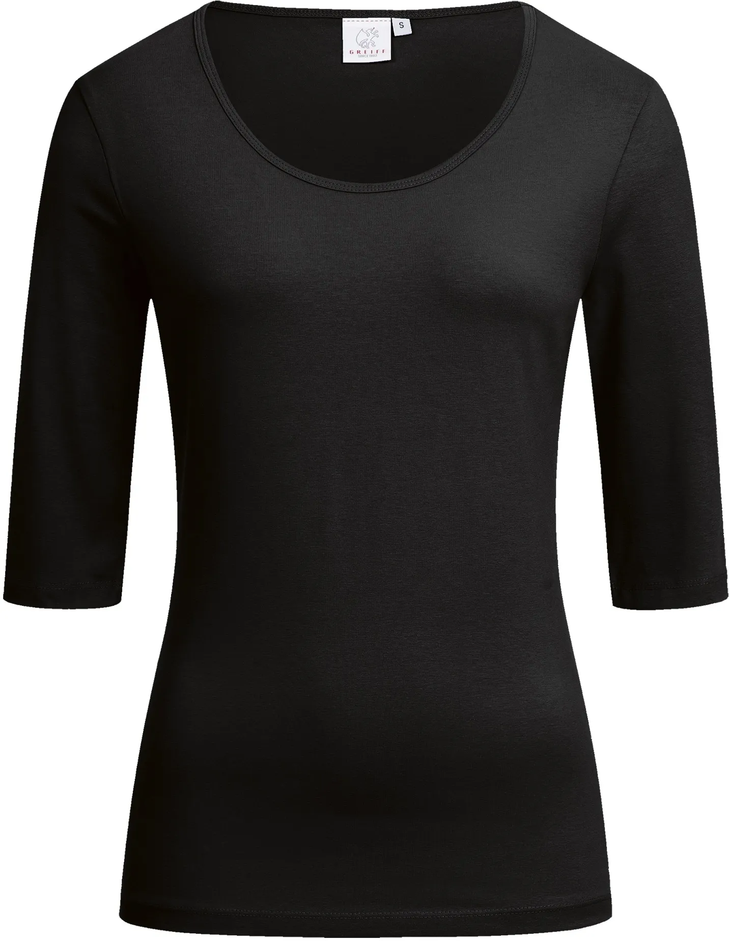 greiff-6680-d-shirt-rundhals-12-rf_1405_schwarz-front-2 GREIFF Damen Shirt halbarm Regular Fit