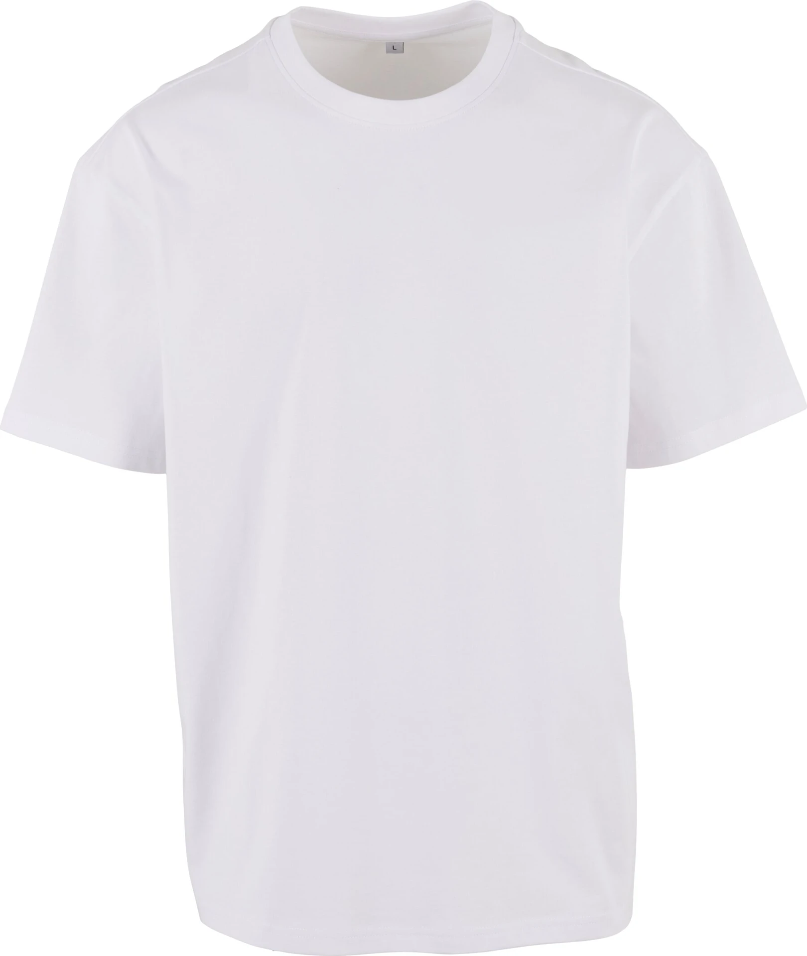 BYB-BY308-cotton-loose-t-shirt-white-front-4 Build Your Brand Cotton Loose Tee