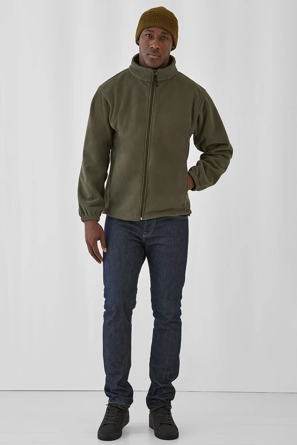 BC_FU749_Windprotek_parent_1 B&C Bonded Microfleece WindProtek Men