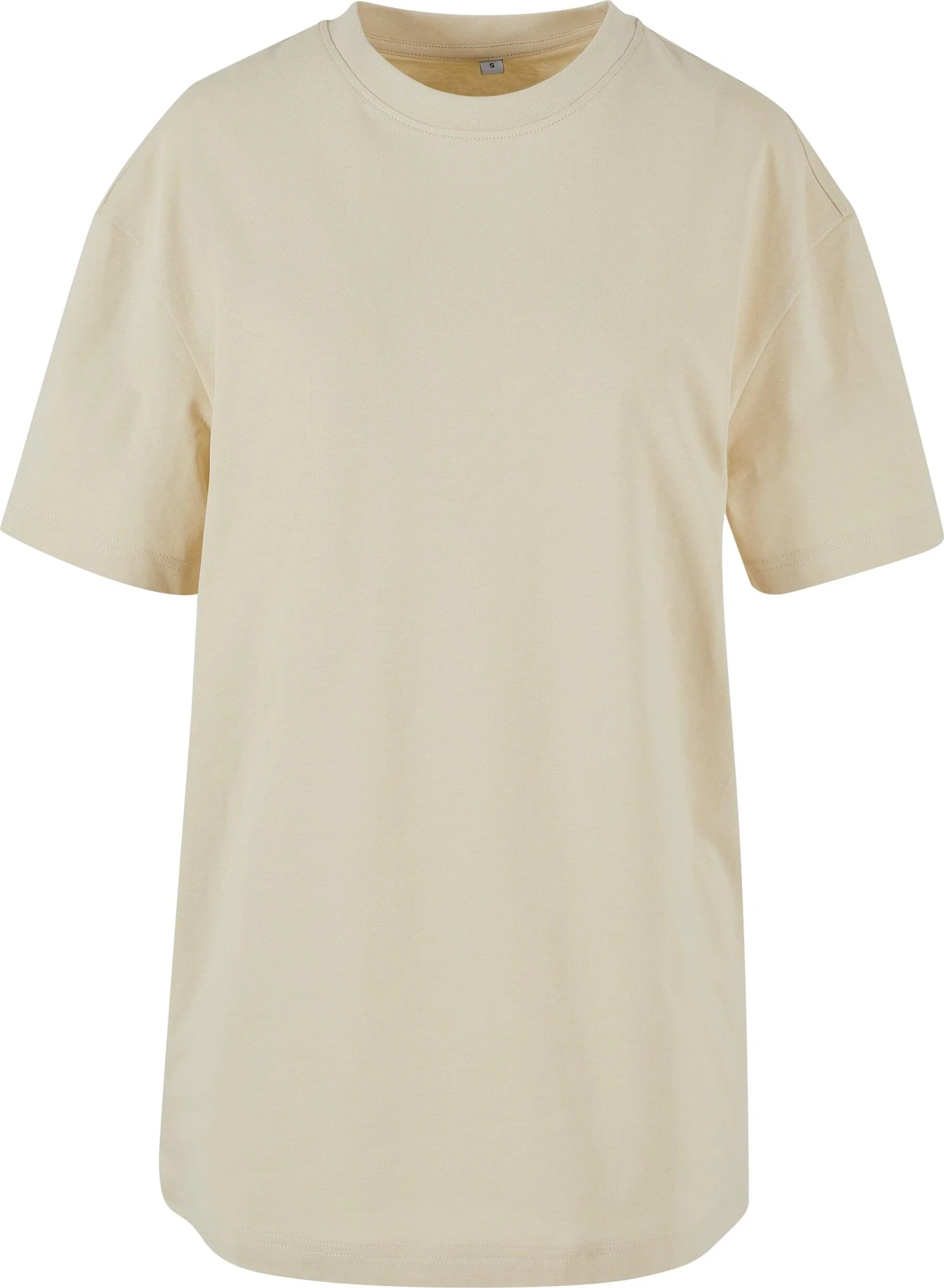 BYB-BY149-ladies-oversized-boyfriend-t-shirt-sand-front-4 Build Your Brand Ladies Oversized Boyfriend Tee