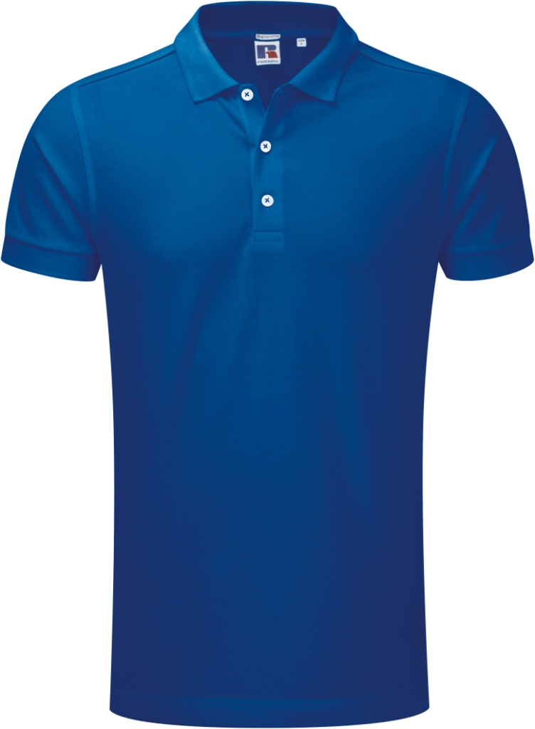 Russell Men`s Fitted Stretch Polo