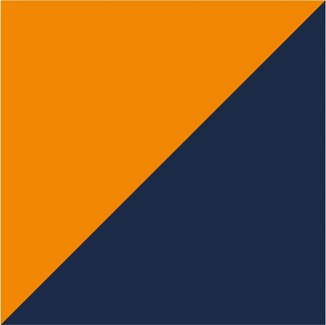 signal orange/navy
