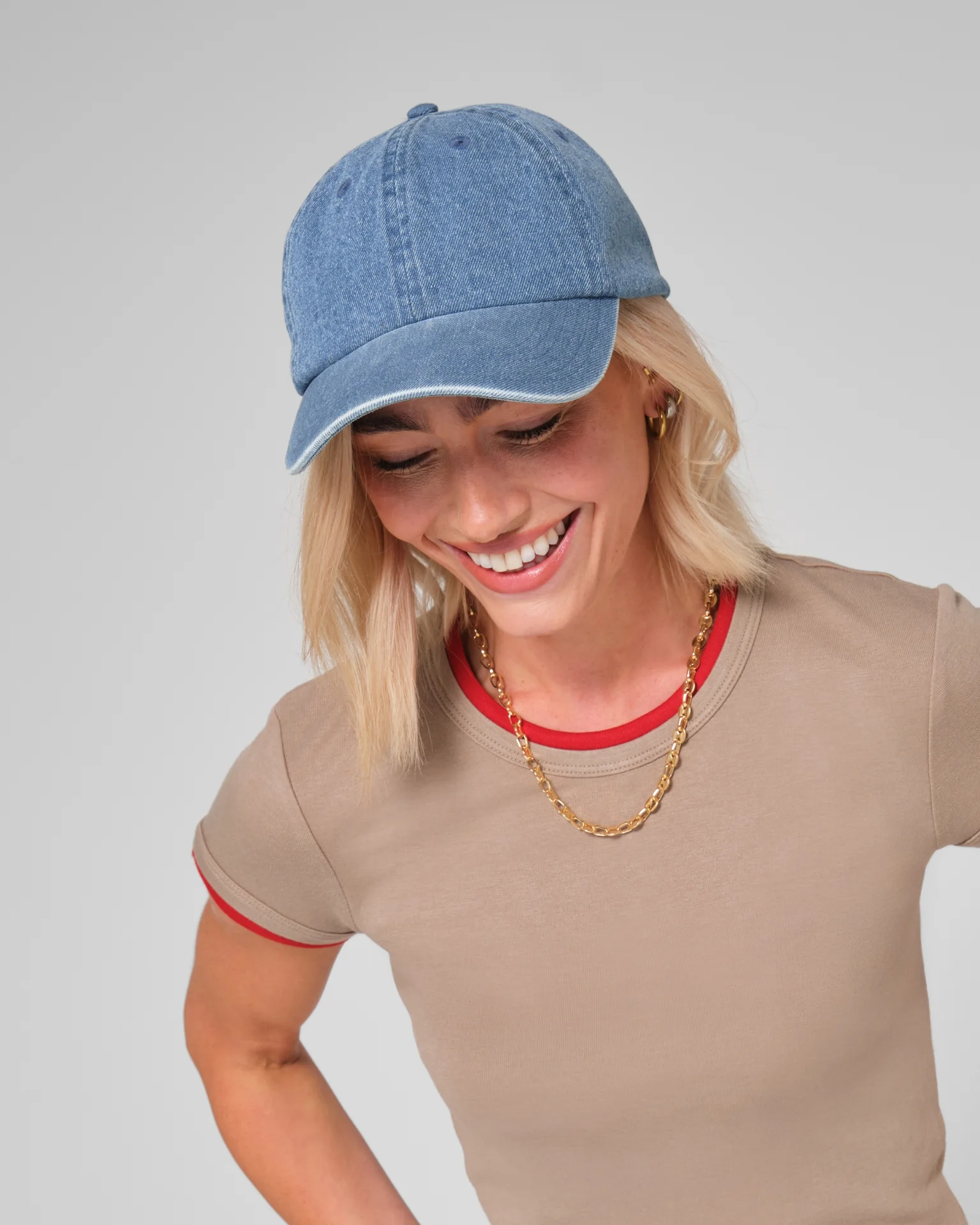 beechfield-B105-denim-cap-model-0 Beechfield Denim Cap