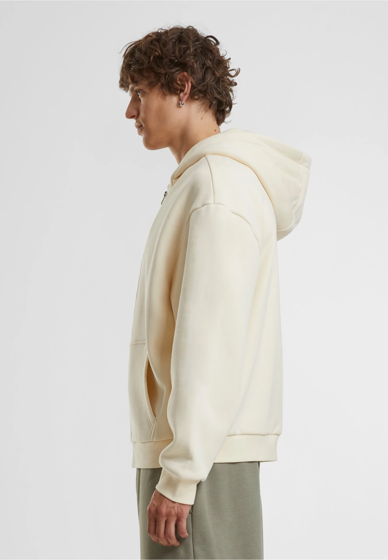Build Your Brand Fluffy Zip Hoody