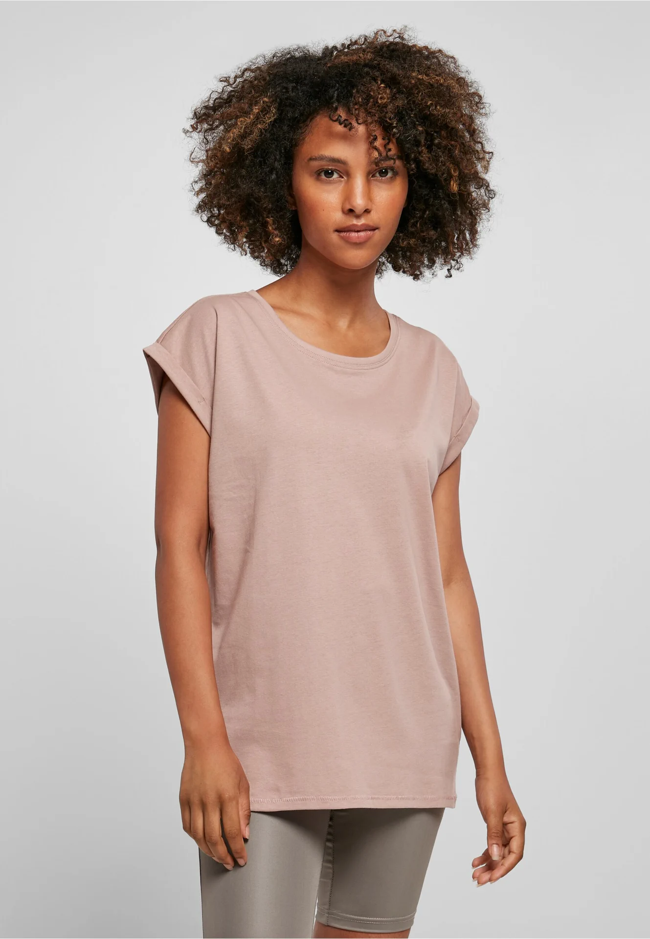Build Your Brand Ladies Extended Shoulder Tee