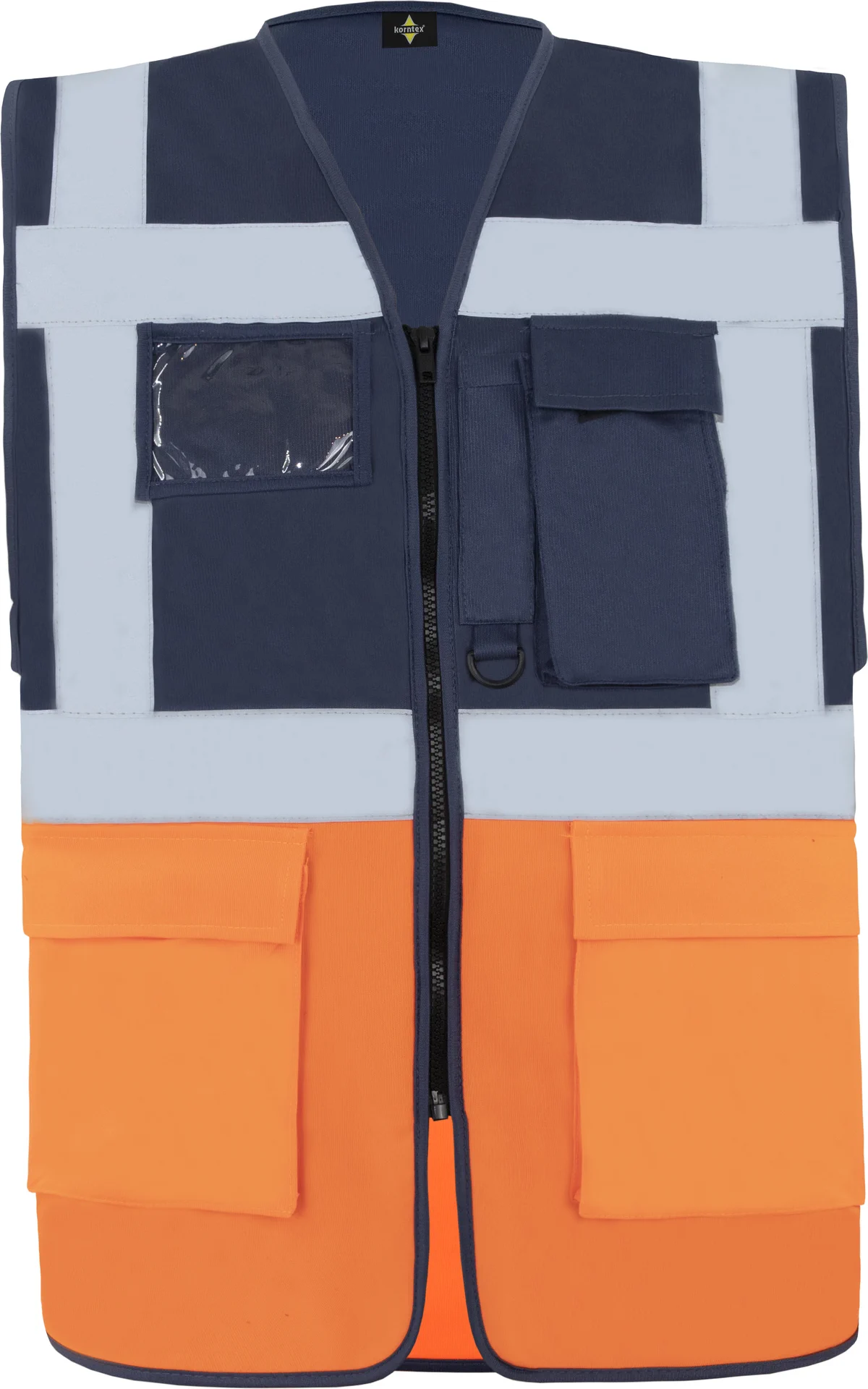 navy/signal orange