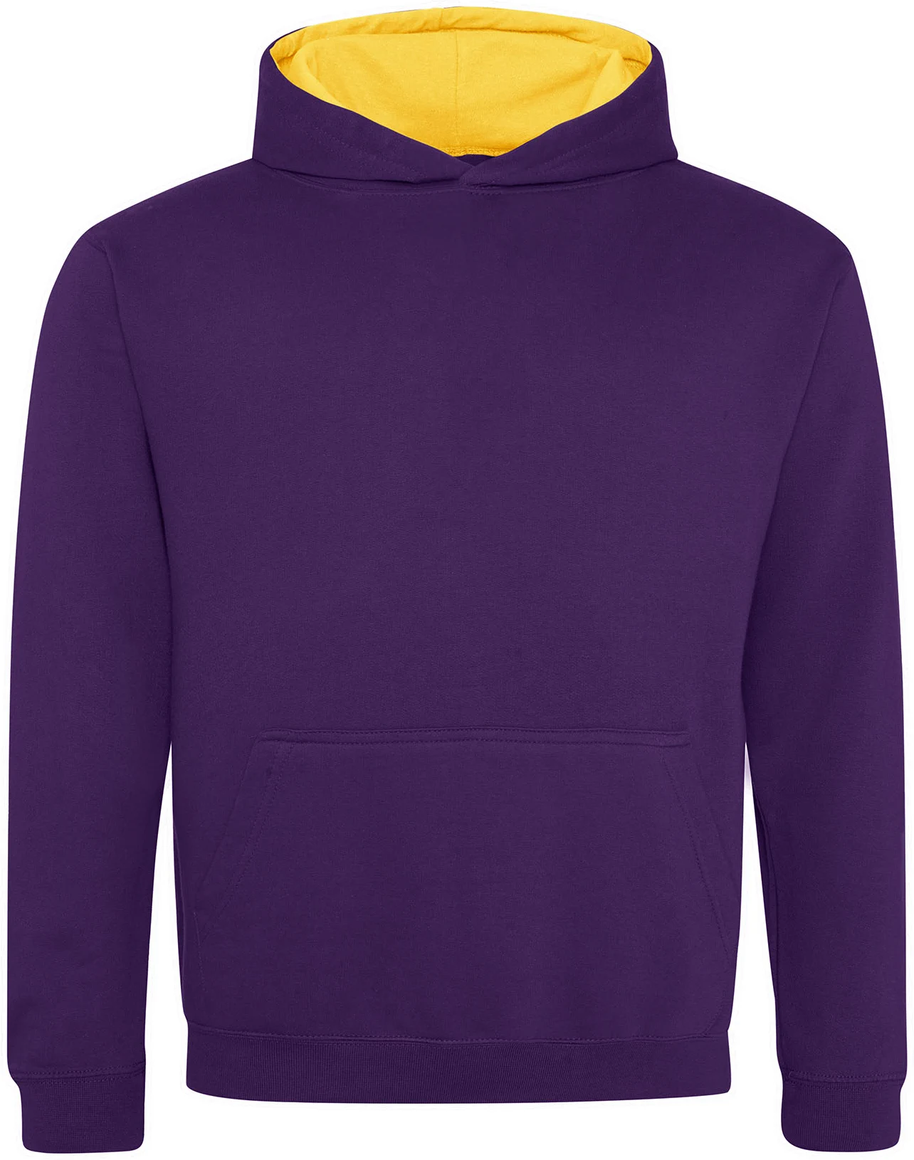 justhoods-jh003j-kids-varsity-hoodie-purple-sunyellow-front-1 Just Hoods Kids Varsity Hoodie