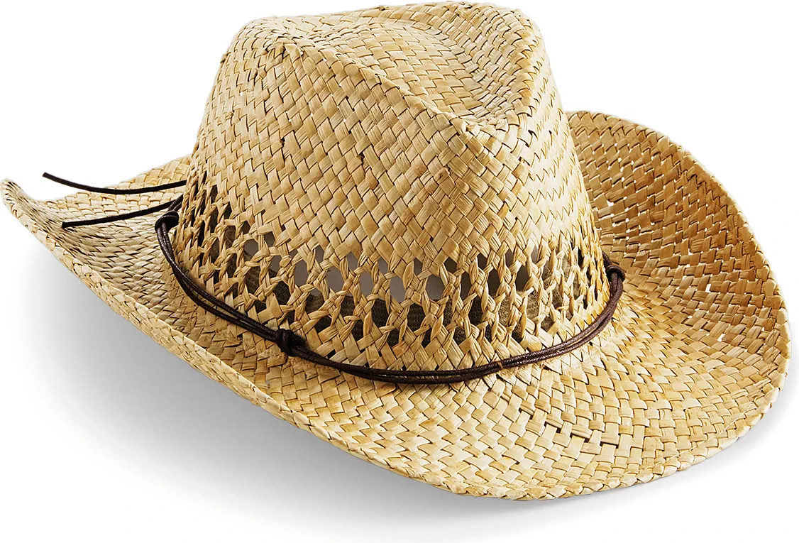 Beechfield Straw Cowboy Hat