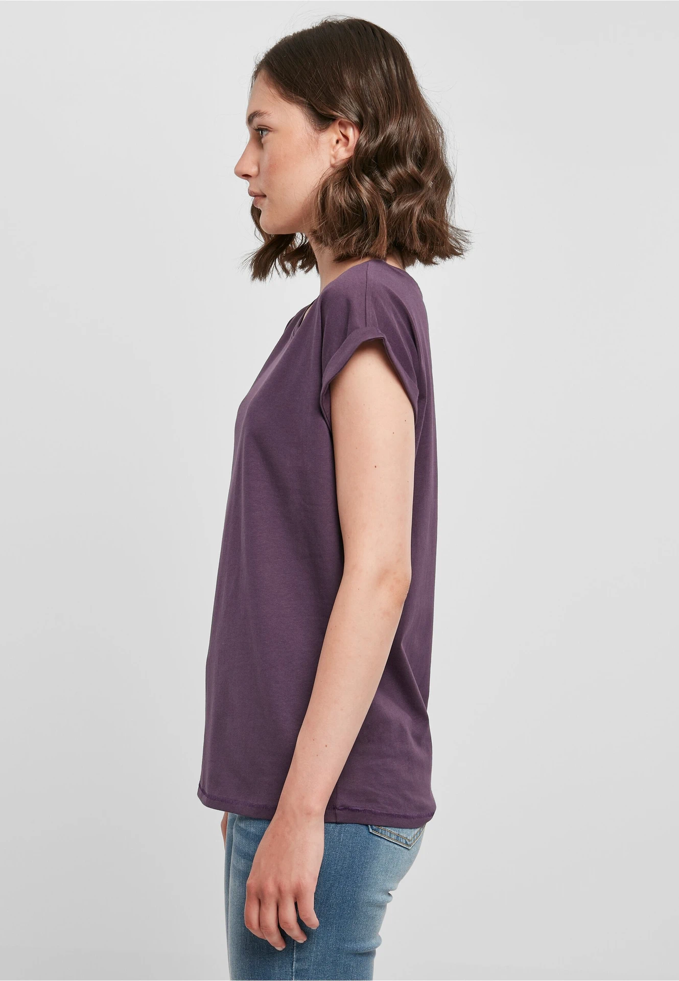 Build Your Brand Ladies Extended Shoulder Tee