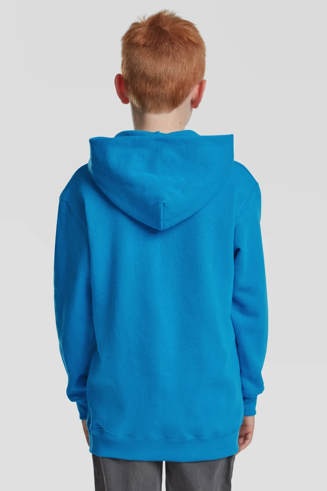 fruit-of-the-loom-62-043-0-kids-classic-hooded-sweatshirt-azureblue-model-2 F.O.L. Kids Classic Hooded Sweat