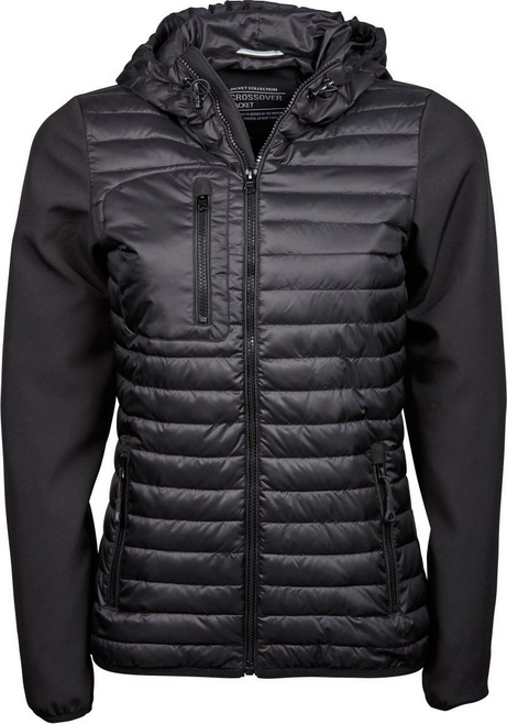 TEE JAYS Ladies` Hooded Crossover Jacket TEE JAYS Ladies` Hooded Crossover Jacket