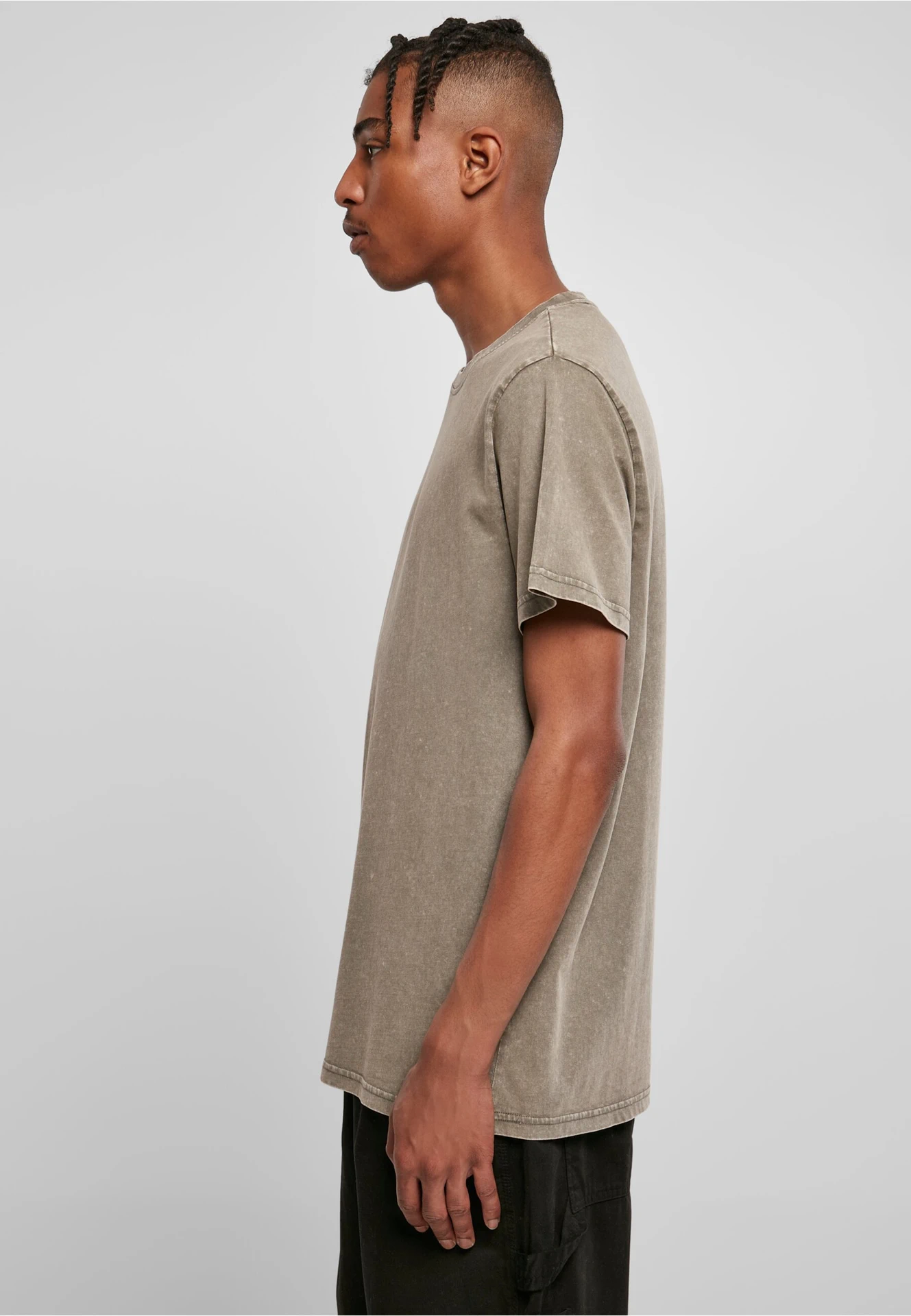 Build Your Brand Acid Washed Round Neck Tee