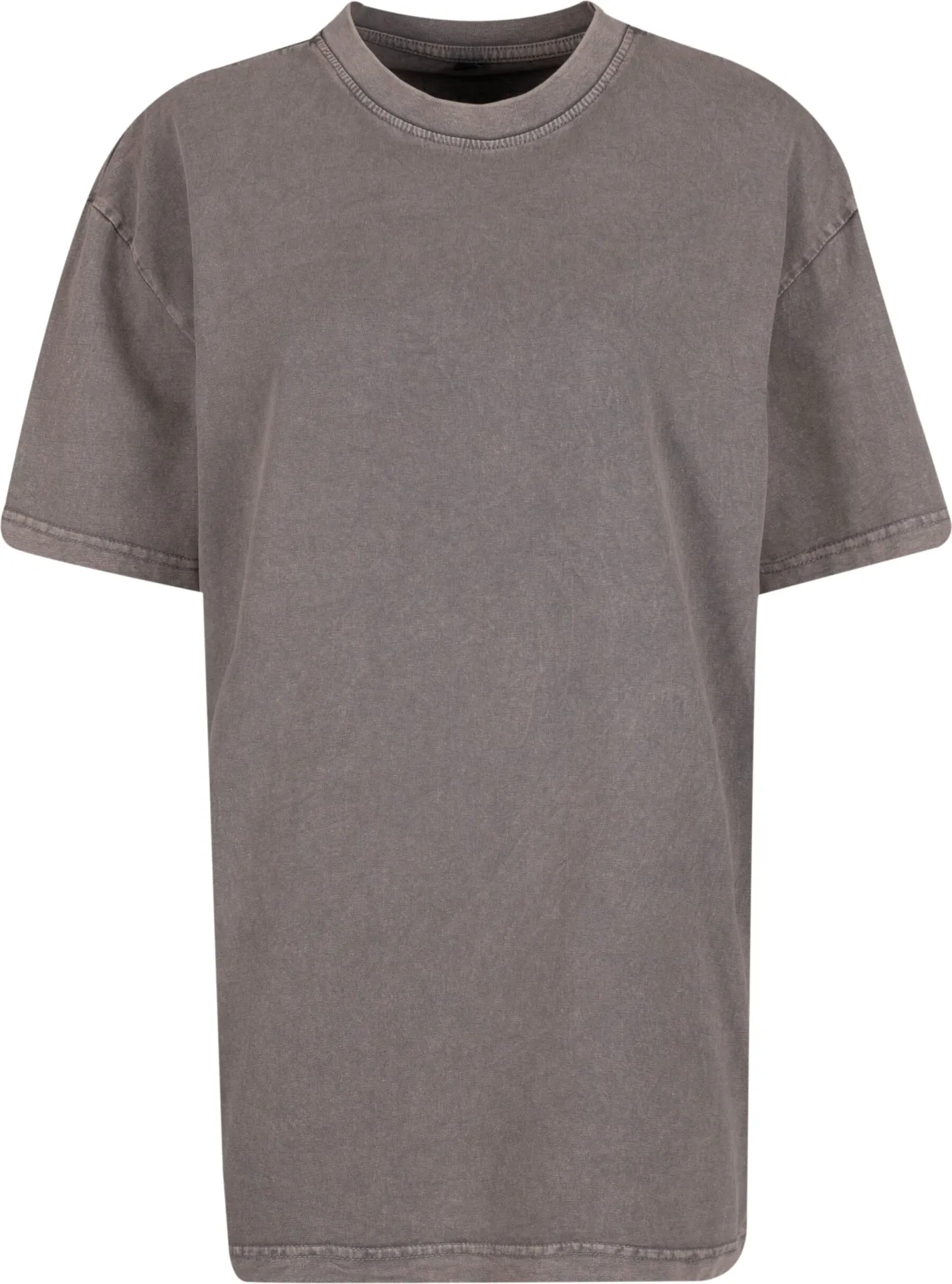 BYB-BY270-ladies-oversized-acid-wash-t-shirt-asphalt-front-4 Build Your Brand Ladies Oversized Acid Wash Tee
