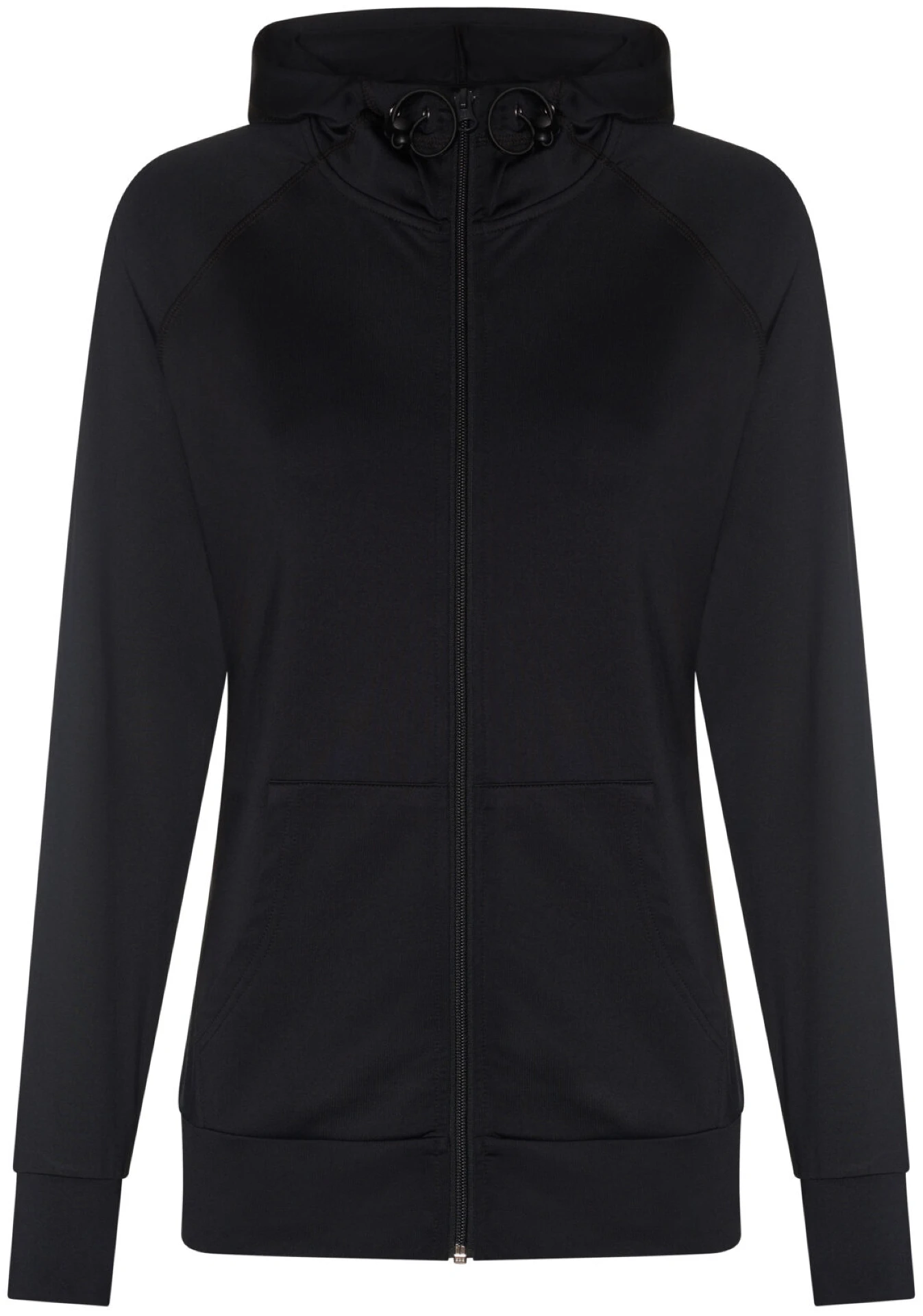 justcool-jc058-womens-cool-contrast-zoodie-jetblack-front-2 Just Cool Women's Cool Contrast Zoodie