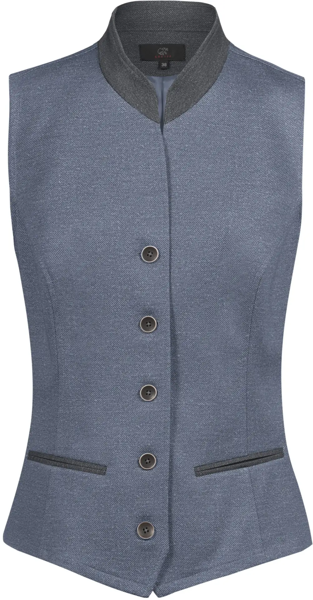 greiff-17000-damen-jerseyweste-rf_2295_123_blau-grau-front-2 GREIFF Damen Jerseyweste LANDHAUS Regular Fit