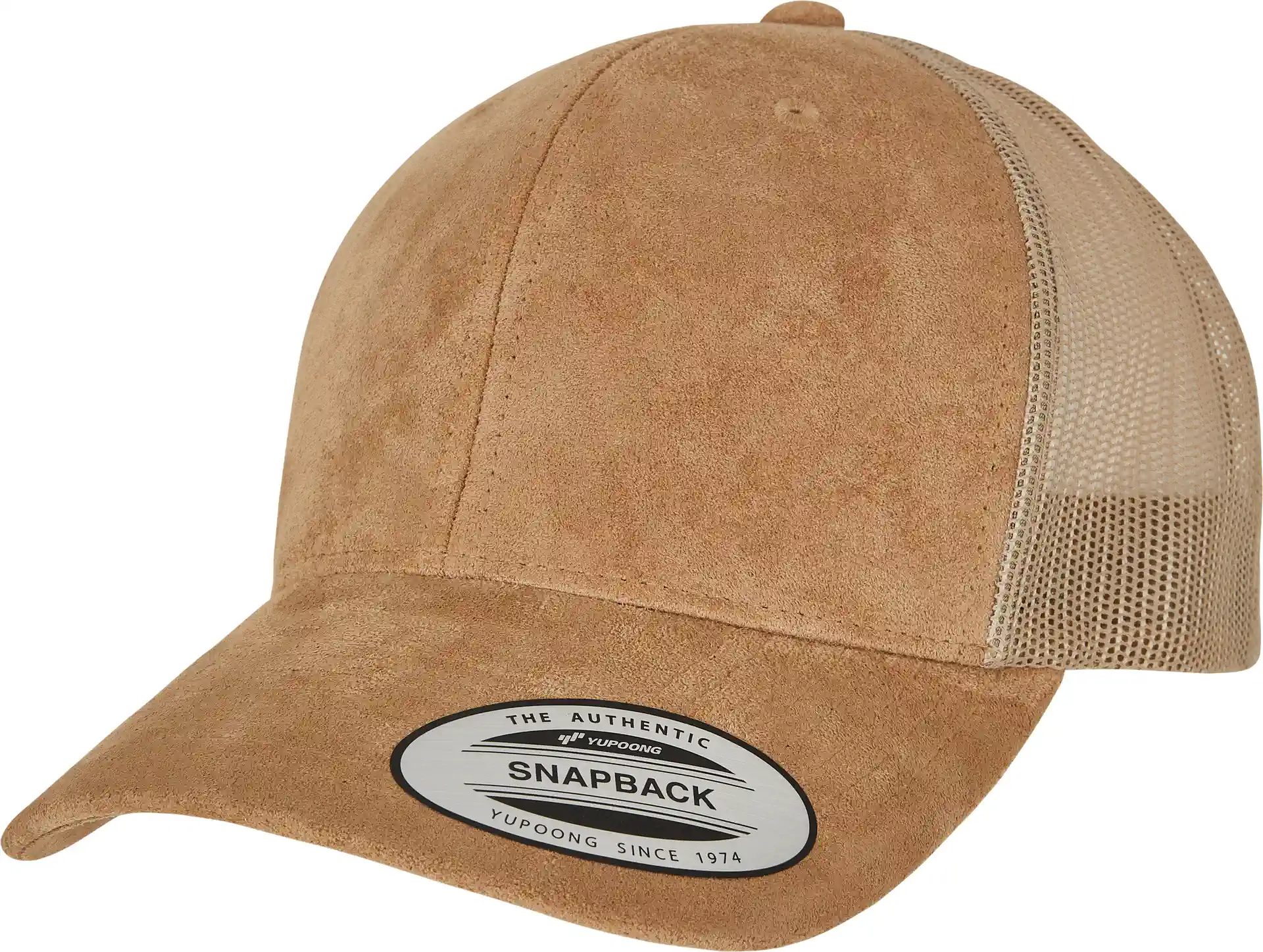 FLEXFIT Suede Leather Trucker Cap