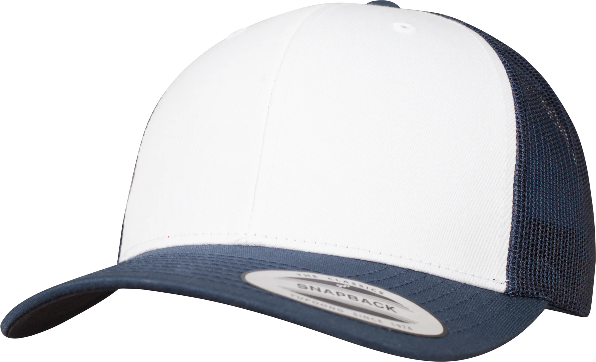 flexfit-6606cf-retro-trucker-colored-front-navy-white-navy-front-1 FLEXFIT Retro Trucker Colored Front