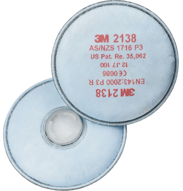 3M Partikelfilter Bajonett 2138 P3 R 3M Partikelfilter Bajonett 2138 P3 R