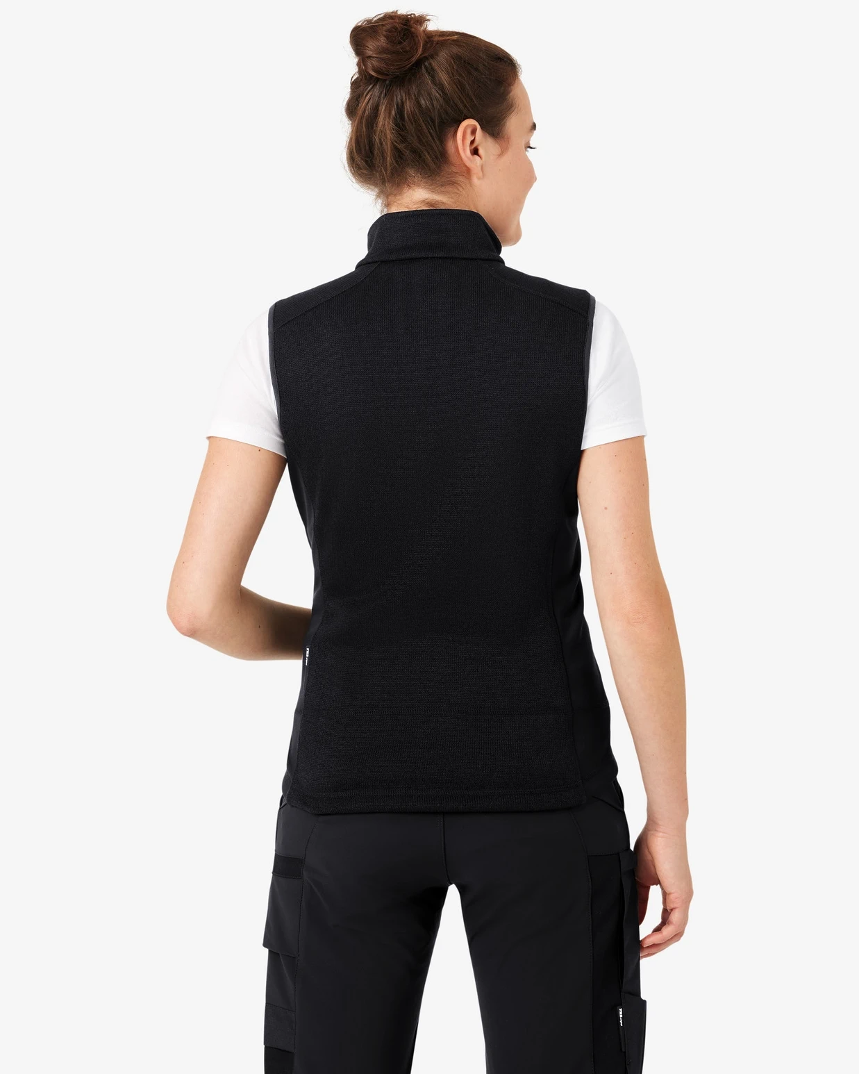 FHB-79599-elsa-strick-fleece-weste-schwarz-model-4 FHB Strick-Fleece-Weste ELSA