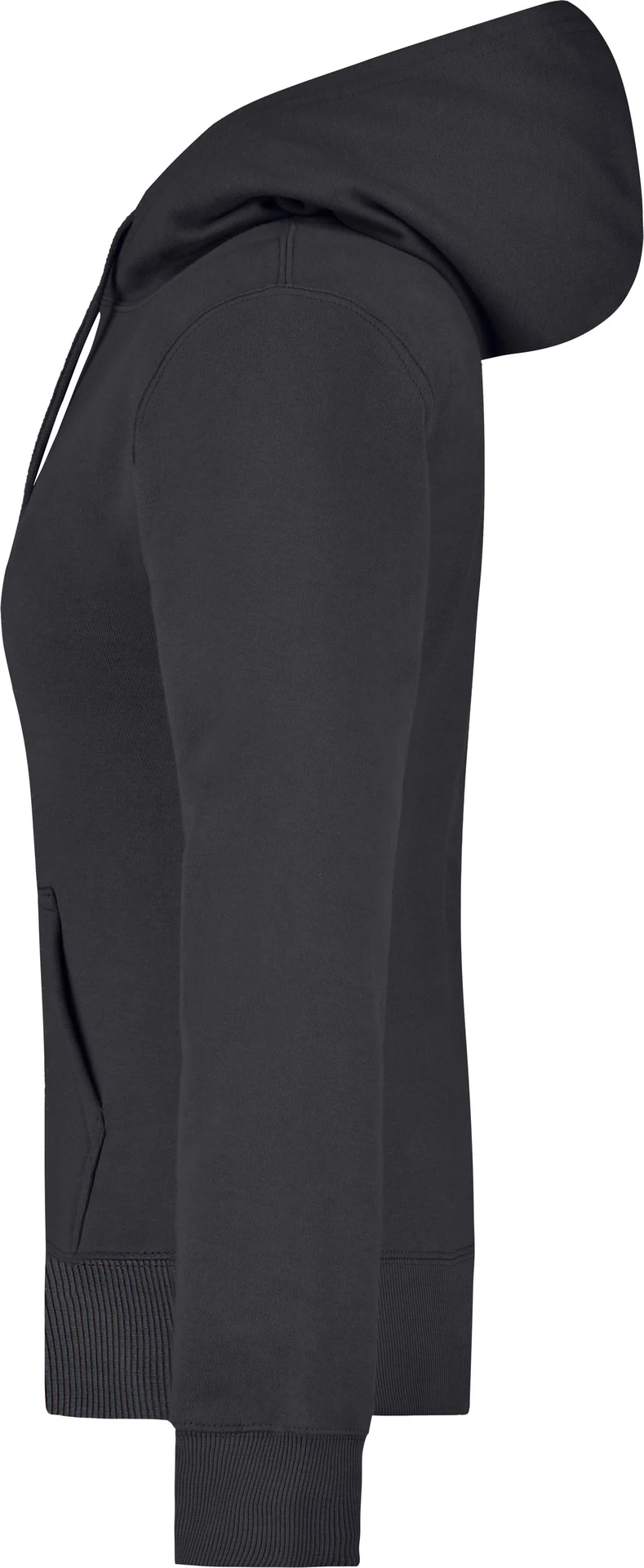 jn051-ladies-hooded-sweatshirt-black-left-4 James & Nicholson Ladies Hooded Sweat