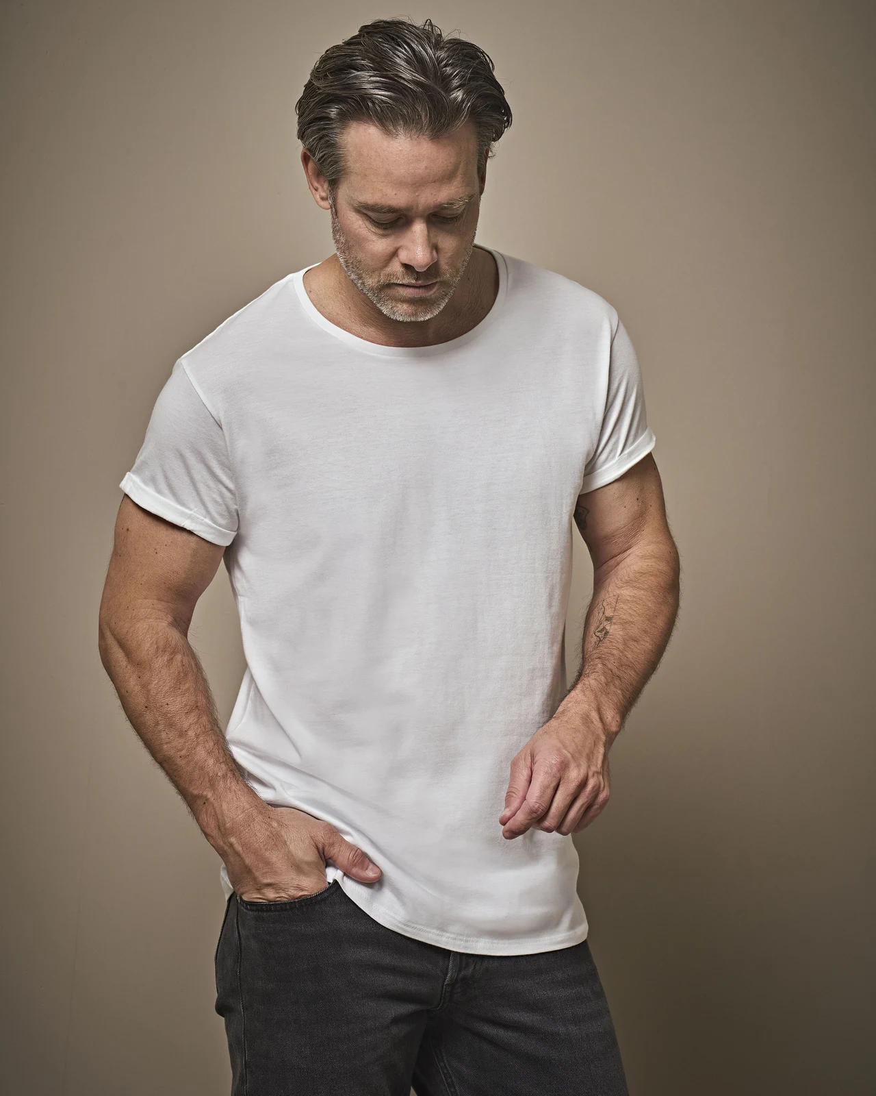 tee-jays-5062-mens-roll-up-t-shirt-white-model-0 Tee Jays Men's Roll-Up Tee