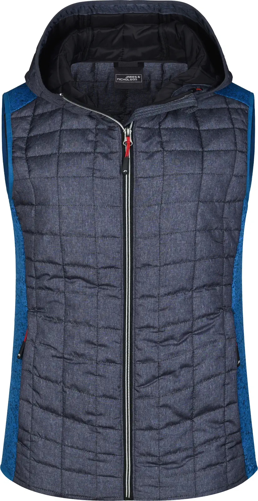 James & Nicholson Ladies Knitted Hybrid Vest