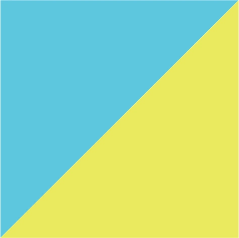 aqua/acid yellow