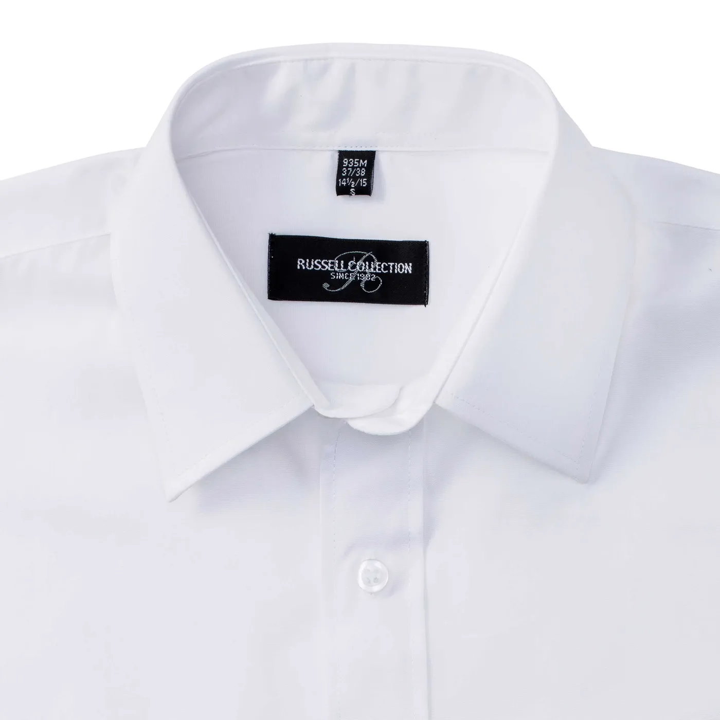 Russell Men's Short Sleeve Polycotton Easy Care Poplin Shirt