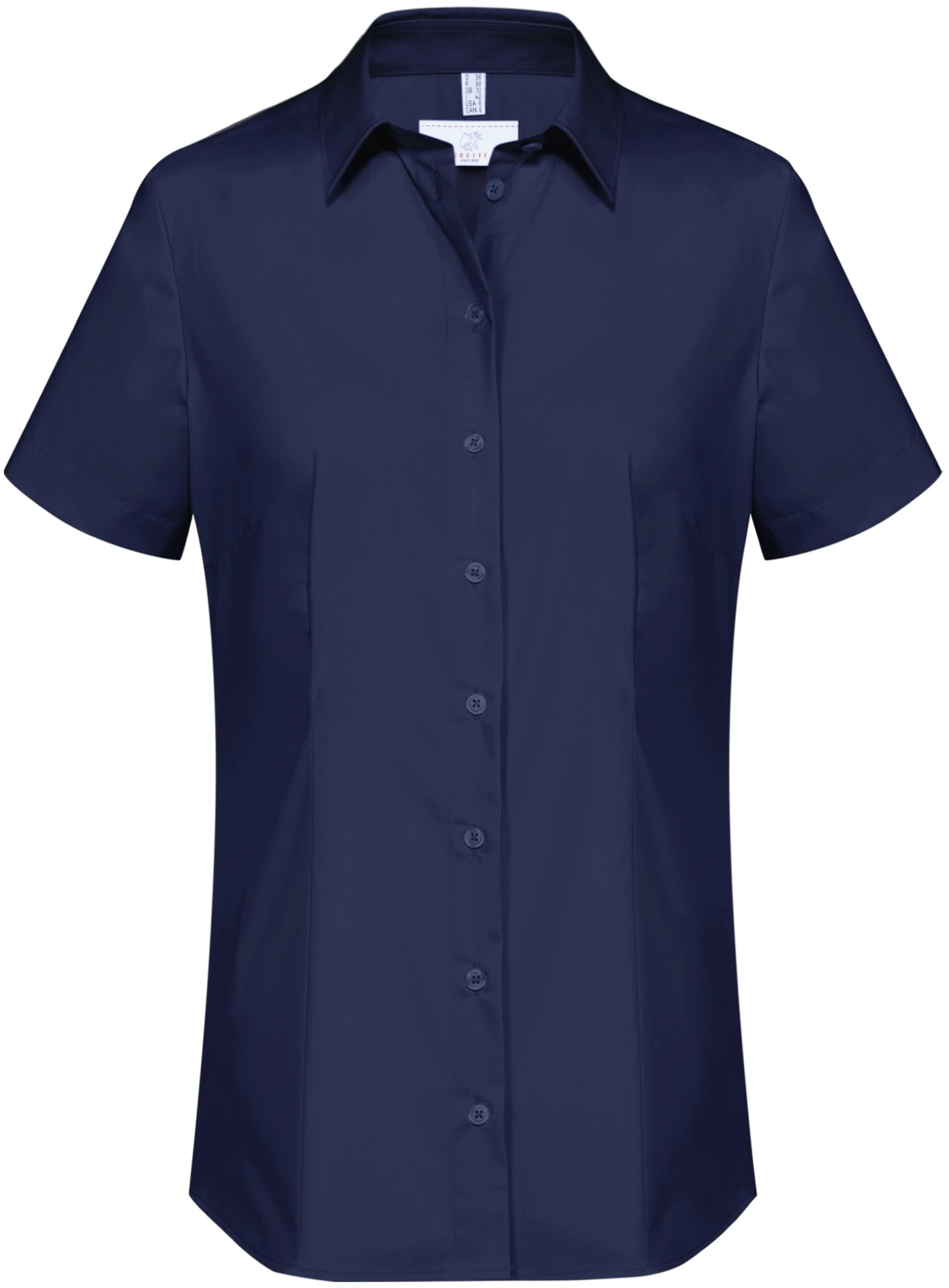 greiff-6516-damen-bluse-12-rf-basic_1120_marine-front-2 GREIFF Damen Bluse kurzarm BASIC Regular Fit