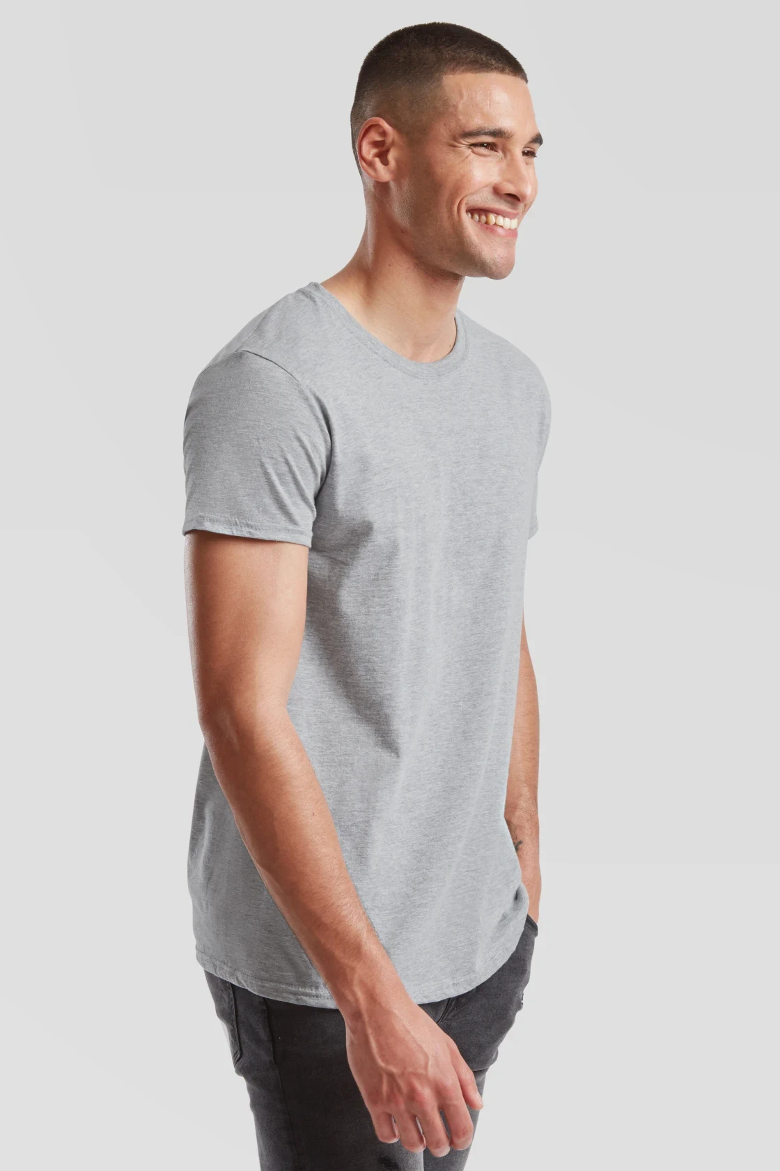 fruit-of-the-loom-61-430-0-iconic-150-t-shirt-athleticheather-model-1 F.O.L. Iconic T