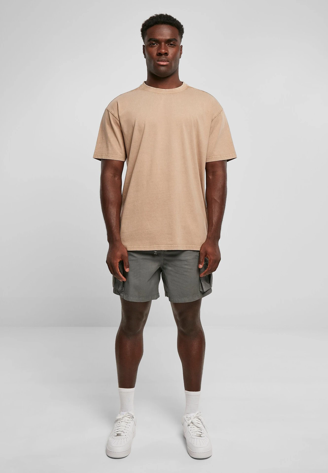 Build Your Brand Acid Washed Heavy Oversize Tee