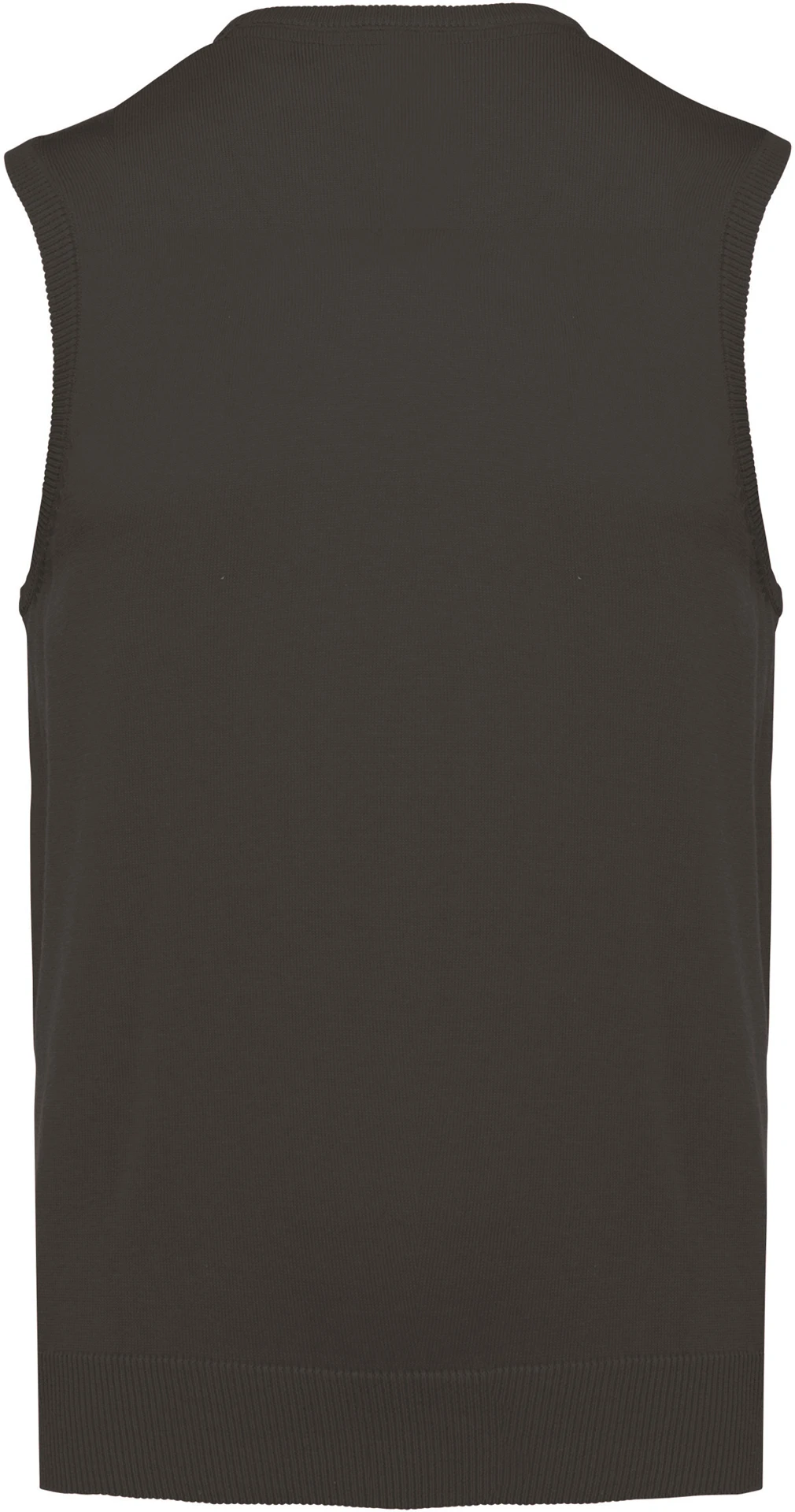 kariban-K969-herren-v-ausschnitt-pullunder-darkgrey-back-6 Kariban Herren V-Ausschnitt Pullunder