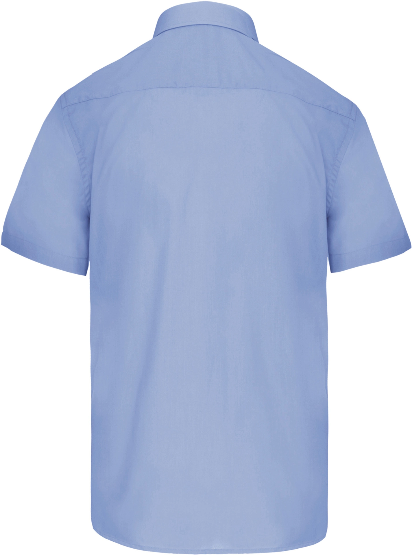 K551-popeline-hemd-ace-kurzarm-brightsky-back-6 Kariban Popeline Hemd "Ace" kurzarm