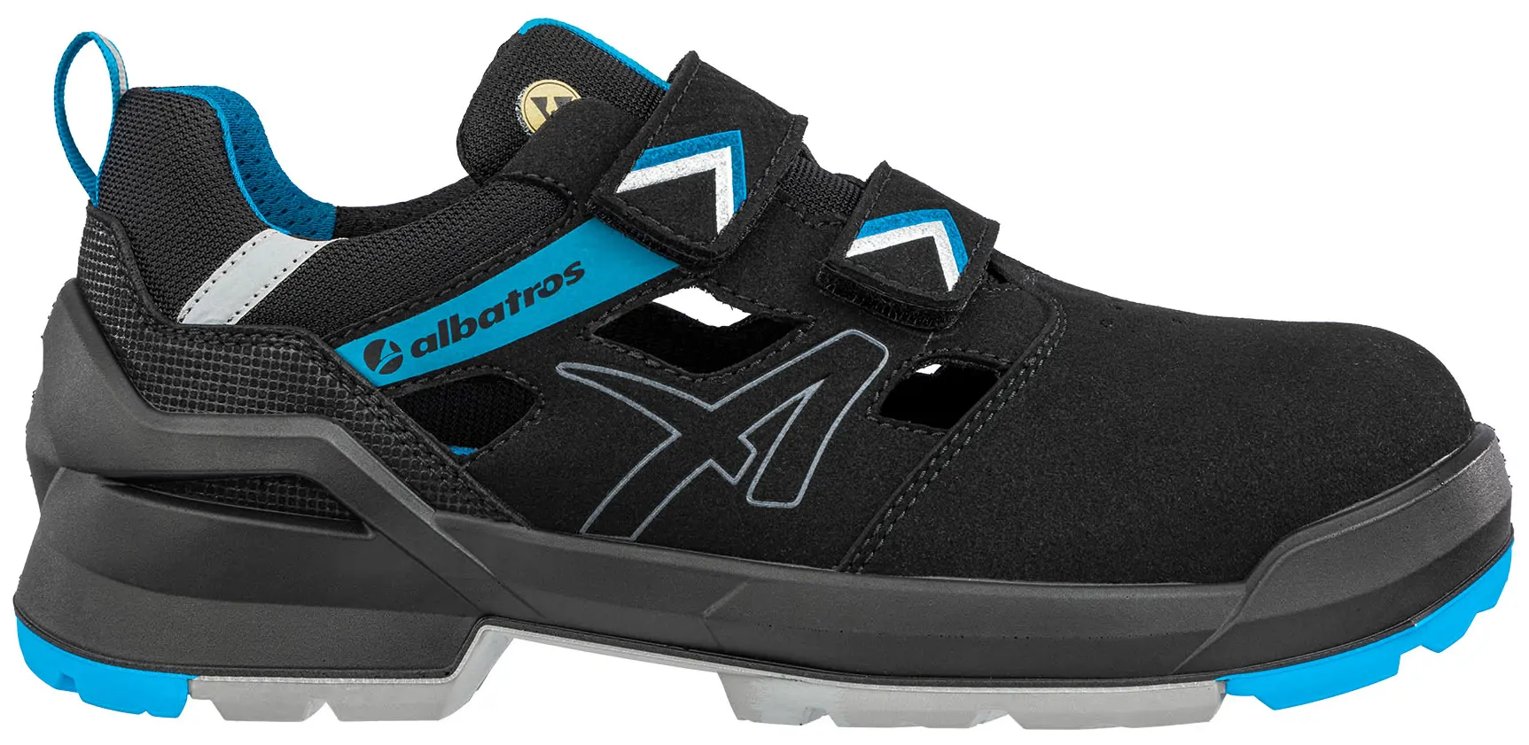 albatros Sicherheitssandale FORGE AIR BLACK/BLUE LOW S1 albatros Sicherheitssandale FORGE AIR BLACK/BLUE LOW S1