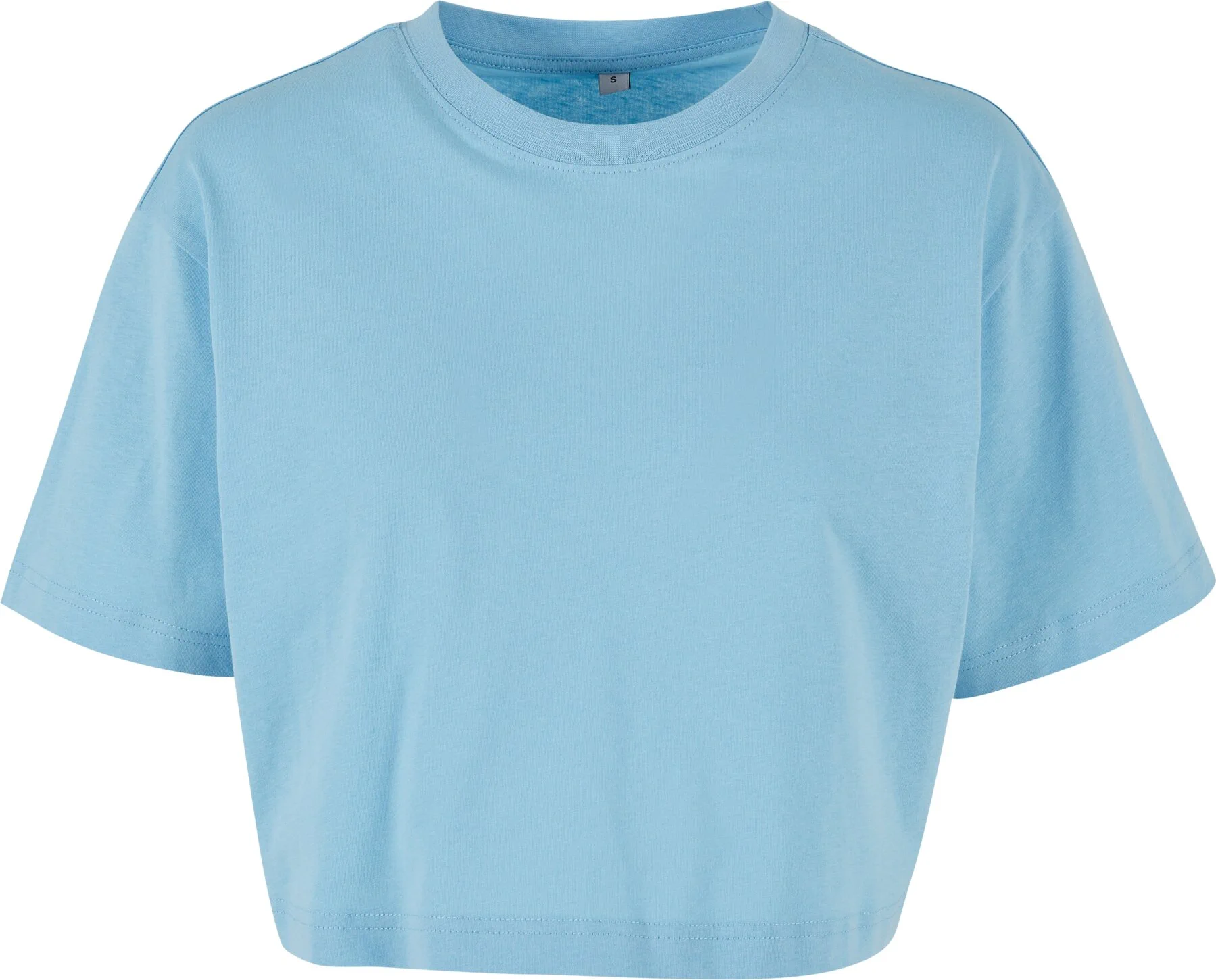 BYB-BY264-ladies-short-oversized-t-shirt-balticblue-front-4 Build Your Brand Ladies Short Oversized Tee