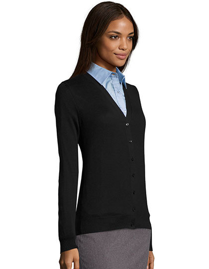 SOL'S Golden Women V-Neck Knitted Cardigan SOL'S Golden Women V-Neck Knitted Cardigan