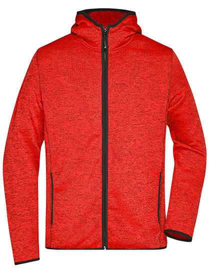 James & Nicholson Men's Knitted Fleece Hoody James & Nicholson Men's Knitted Fleece Hoody