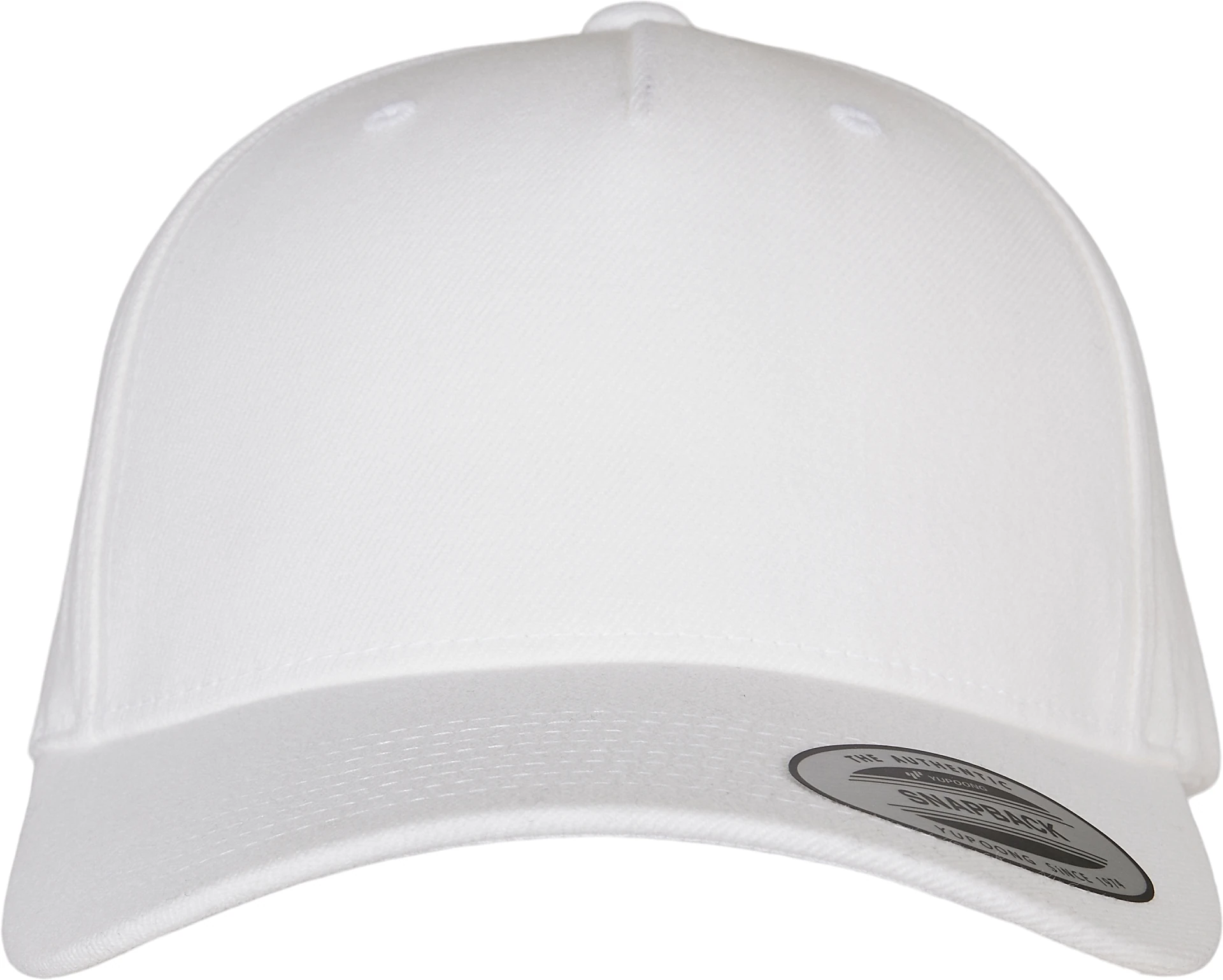 flexfit-5789m-yp-classics-5-panel-premium-curved-visor-snapback-cap-white-front-2 FLEXFIT YP Classics 5-Panel Premium Curved Visor Snapback Cap