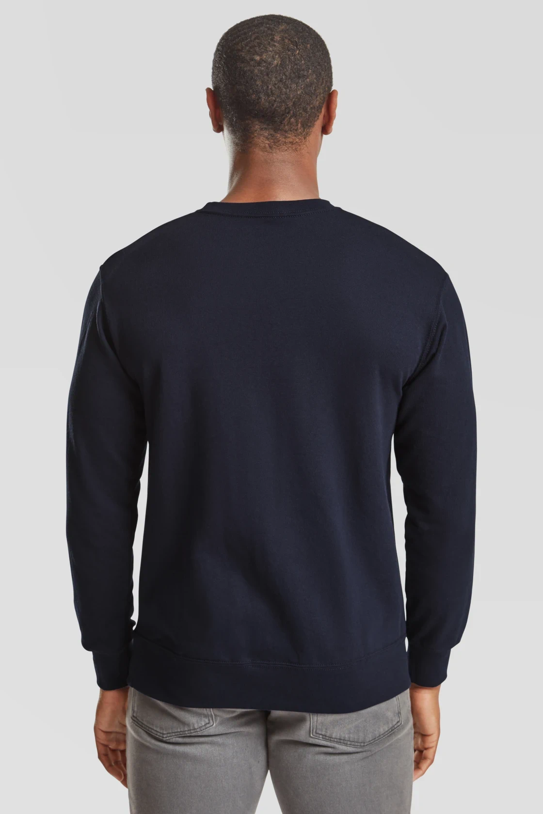 fruit-of-the-loom-62-156-0-lightweight-set-in-sweatshirt-deepnavy-model-2 F.O.L. Lightweight Set-In Sweat