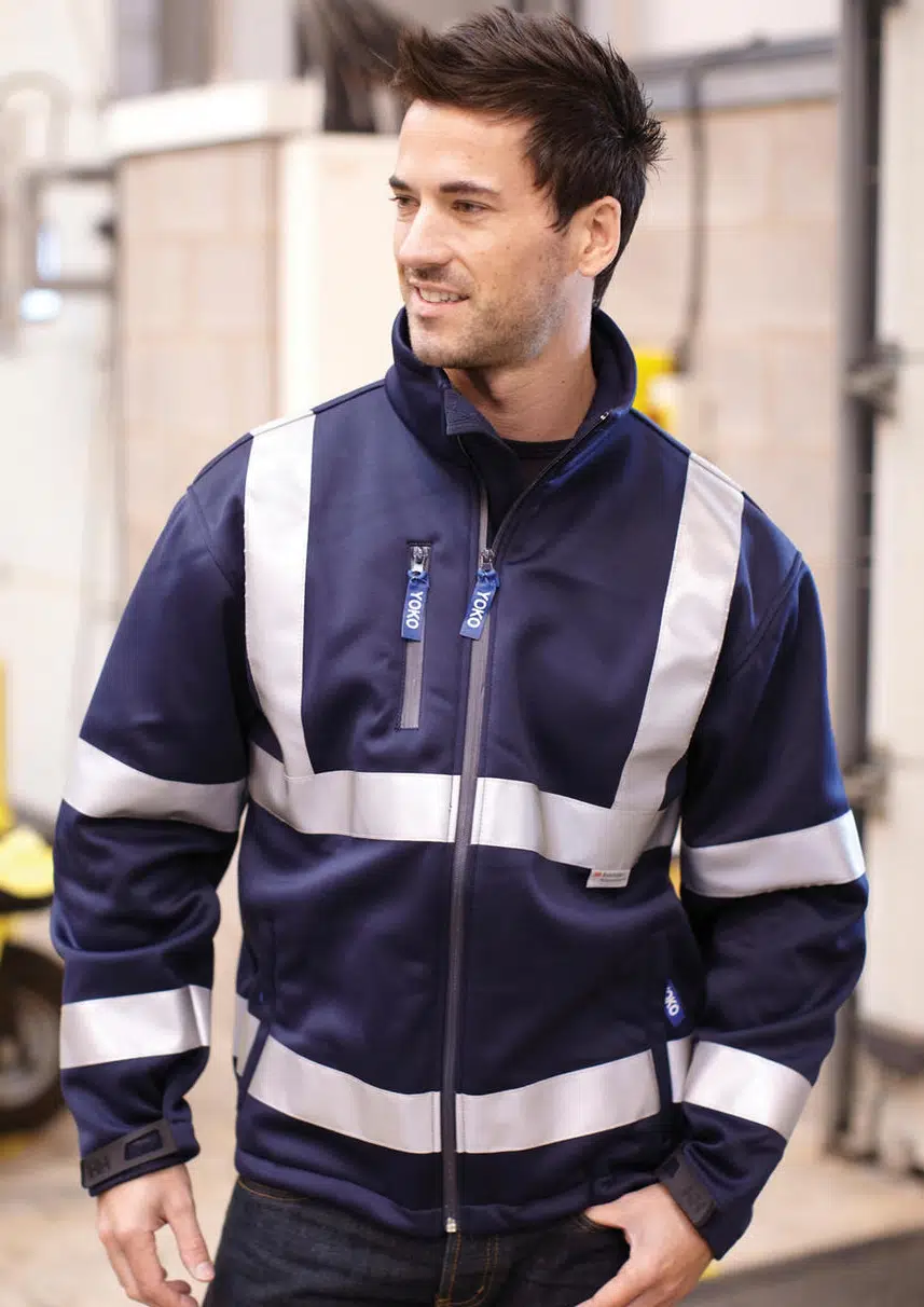 YOKO High Visibility 2 Bands & Braces Softshell Jacket
