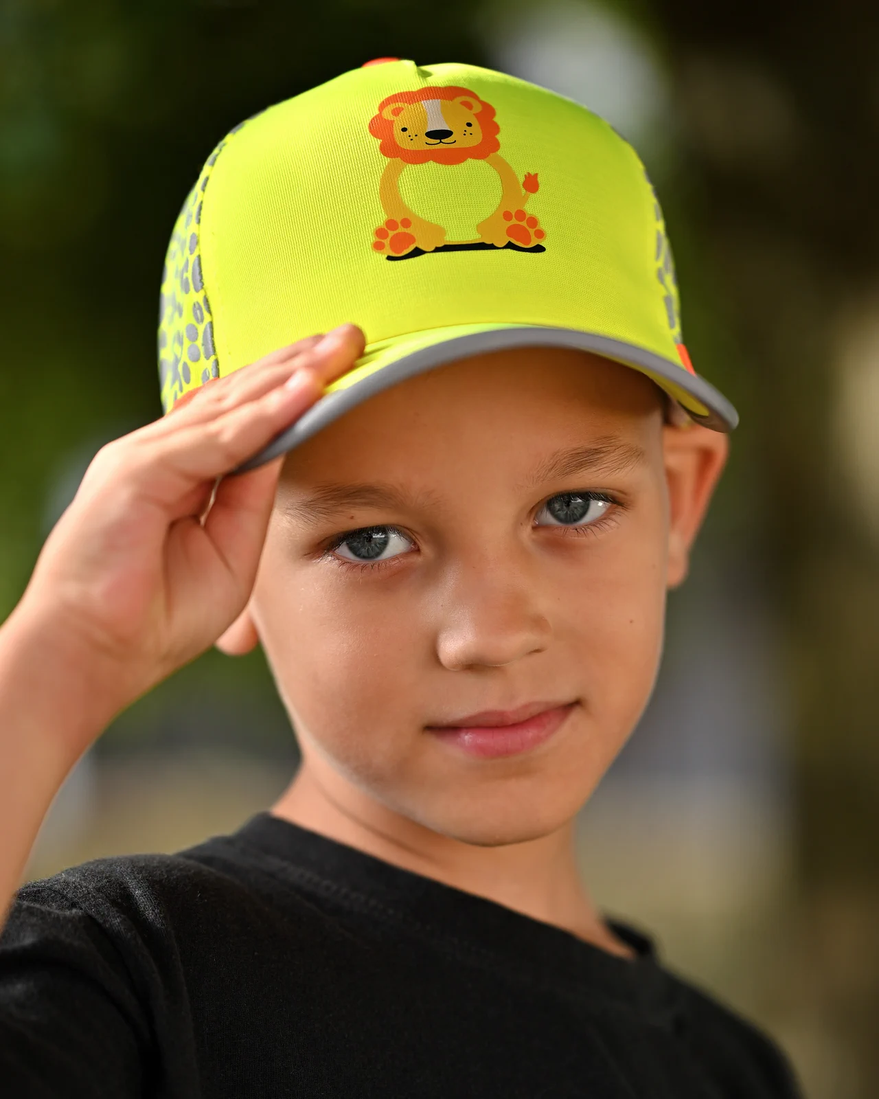 korntex-capfun-cap-for-kids-funtastic-wildlife-lionyellow-model-4 Korntex Cap für Kinder Funtastic Wildlife