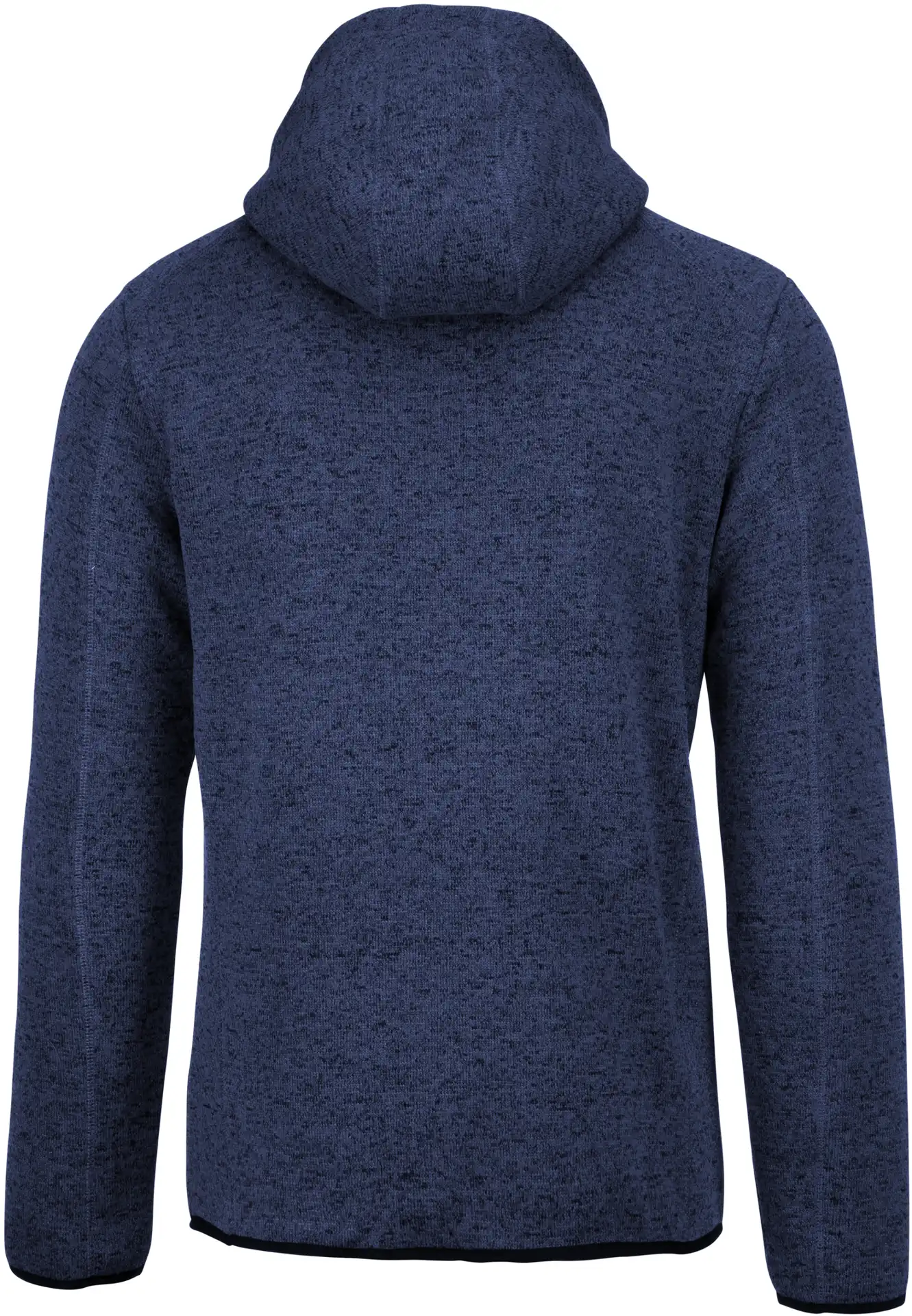 Kariban Herren Melange Kapuzen Strickfleece Jacke